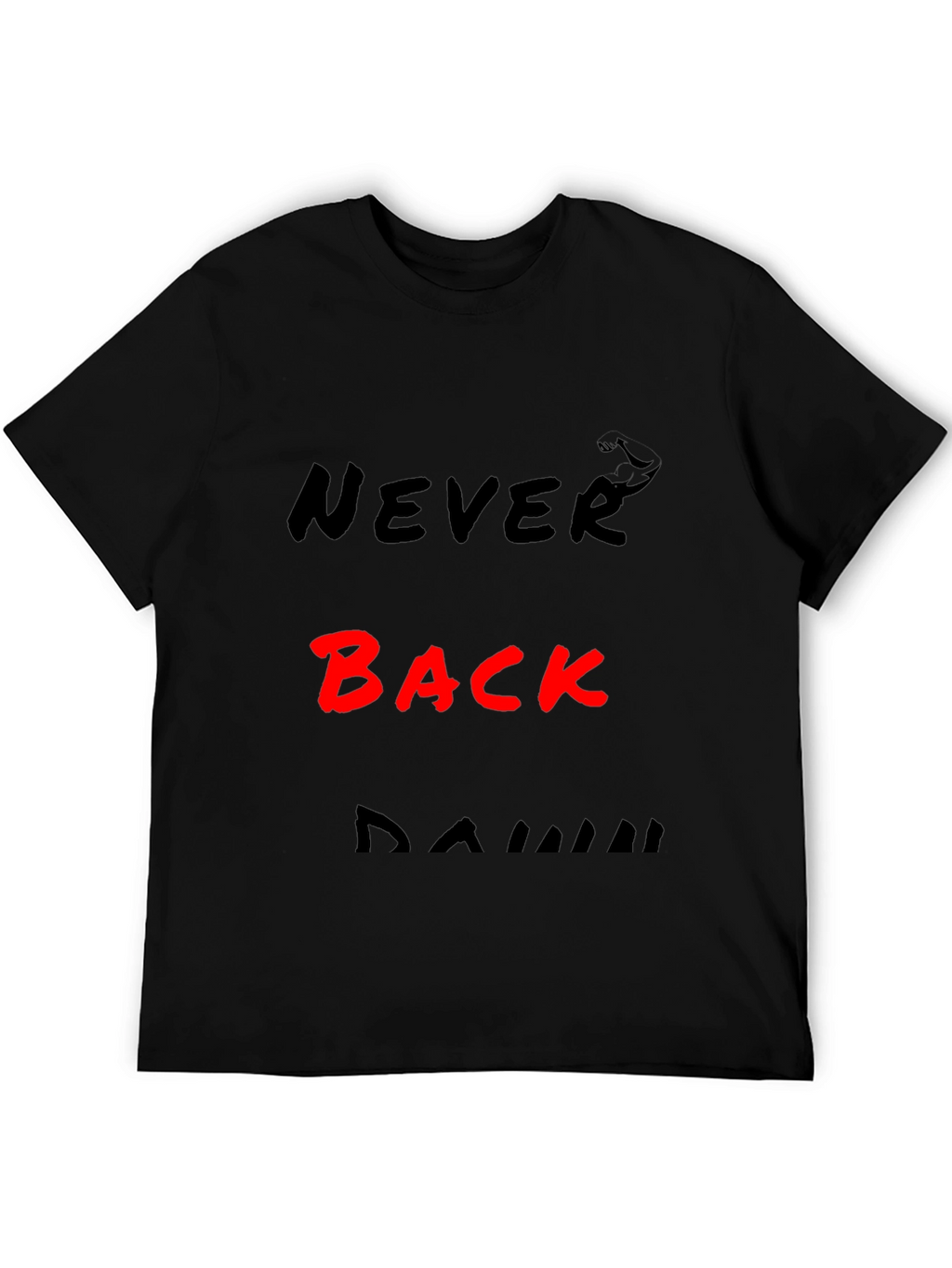 Never Back Down Bold Graphic Tee