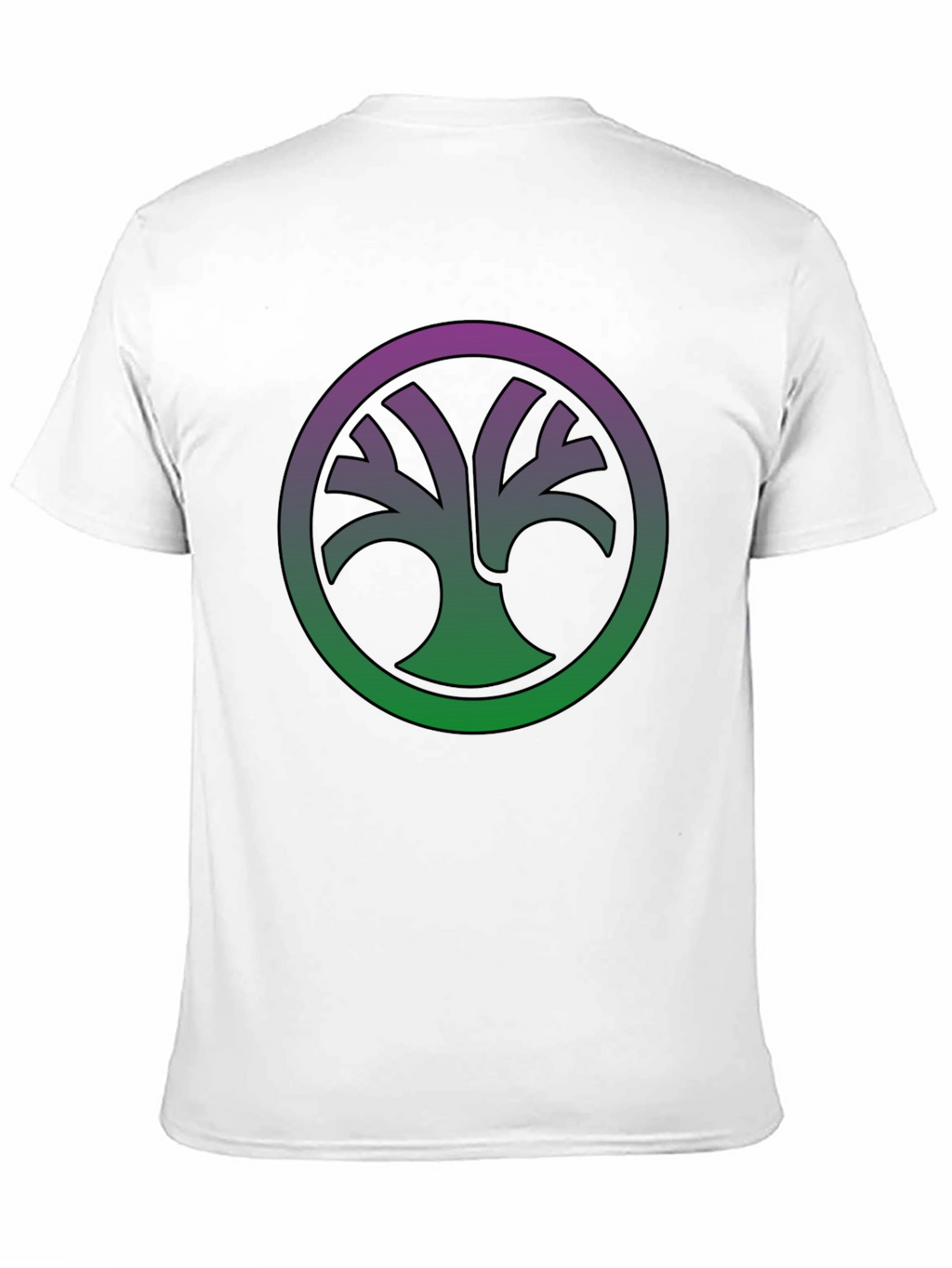 Nature Circle Tee - Gradient Tree of Life Shirt