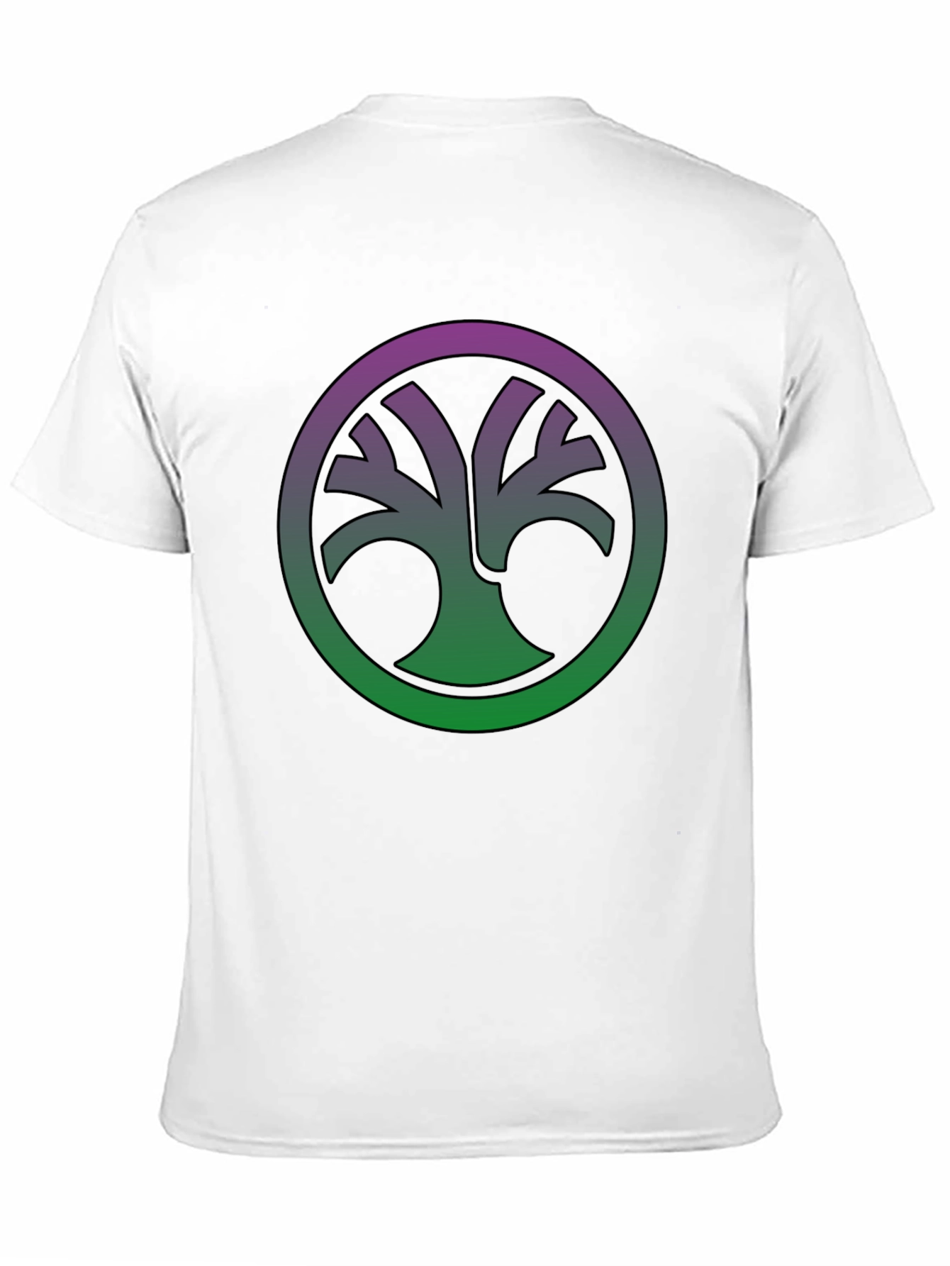 Nature Circle Tee - Gradient Tree of Life Shirt