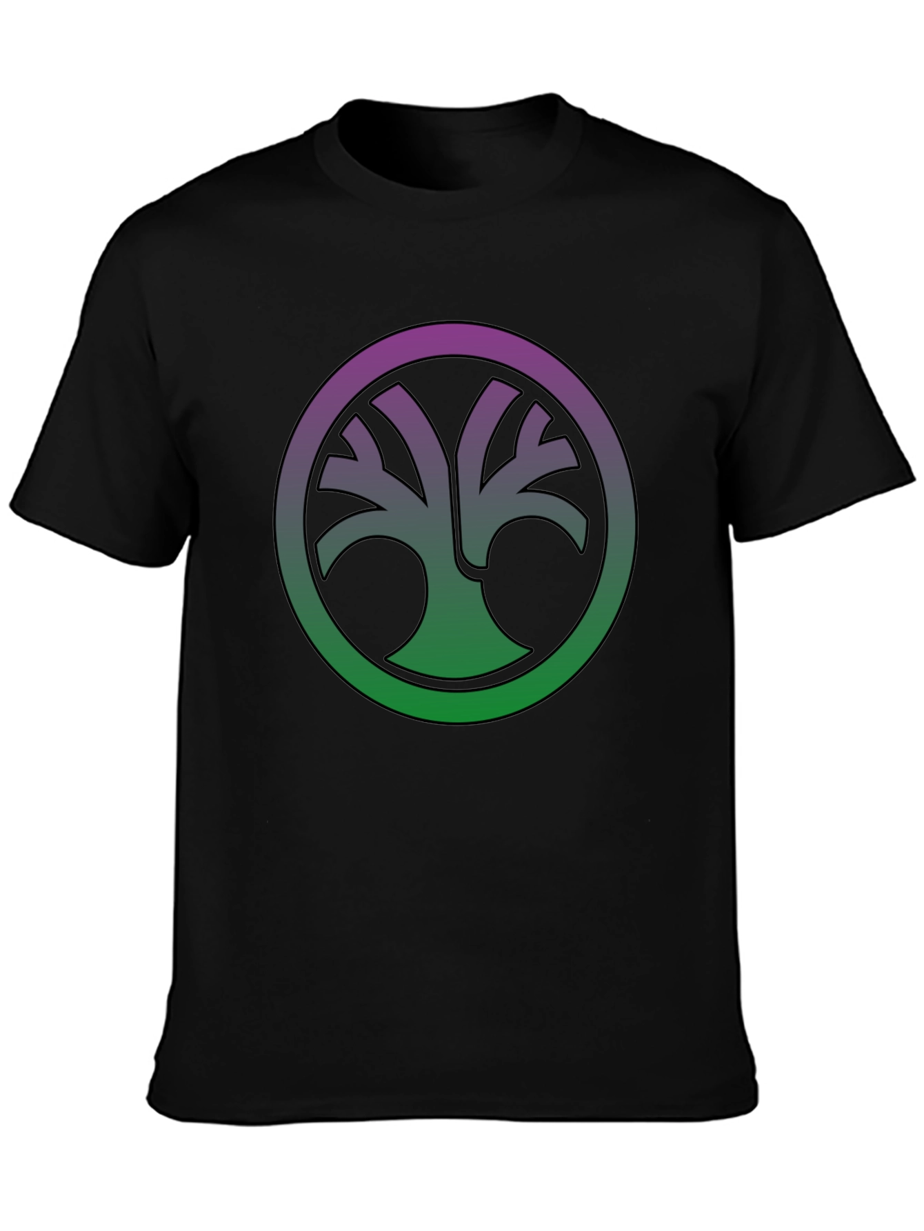 Nature Circle Tee - Gradient Tree of Life Shirt
