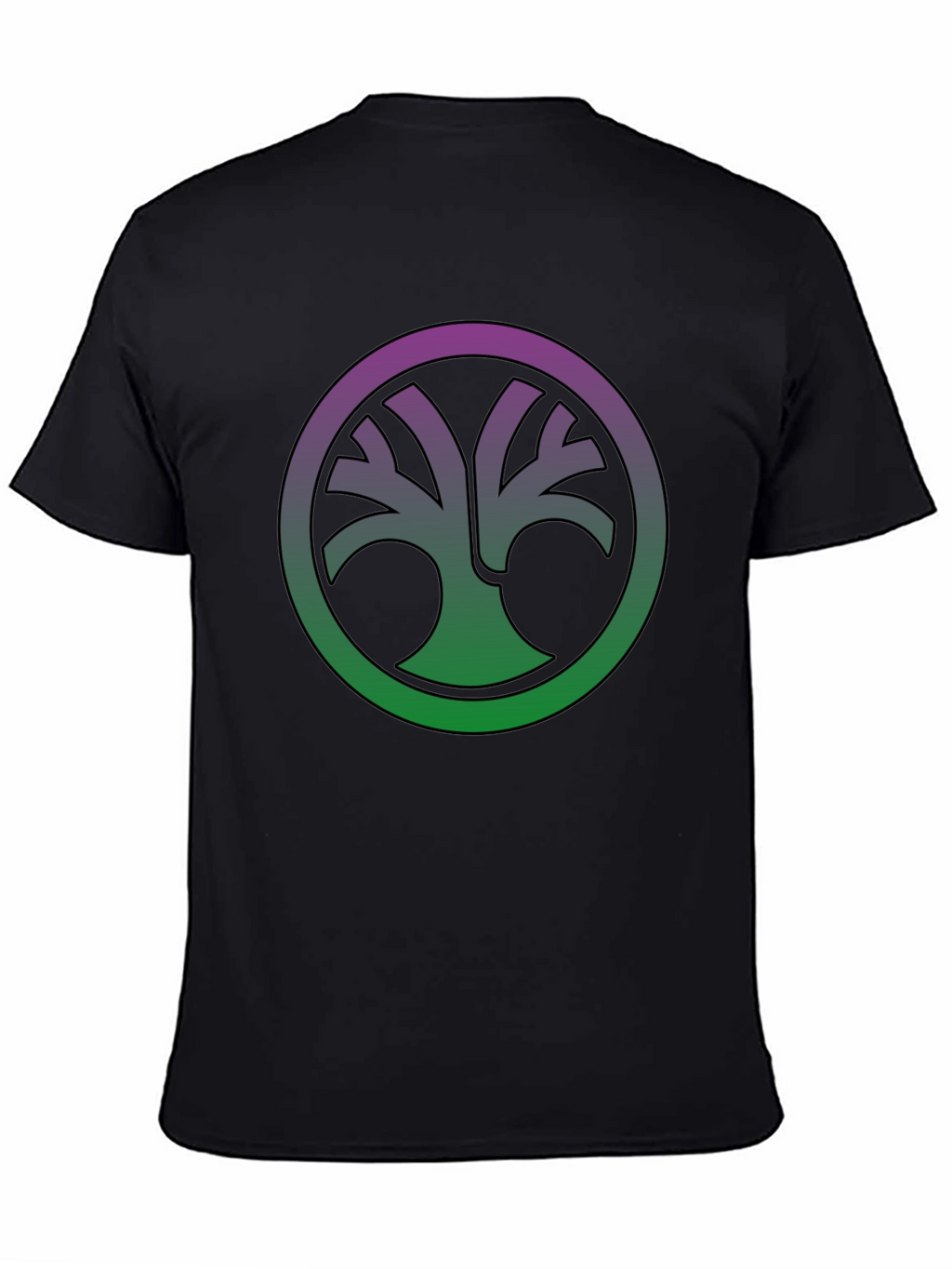 Nature Circle Tee - Gradient Tree of Life Shirt