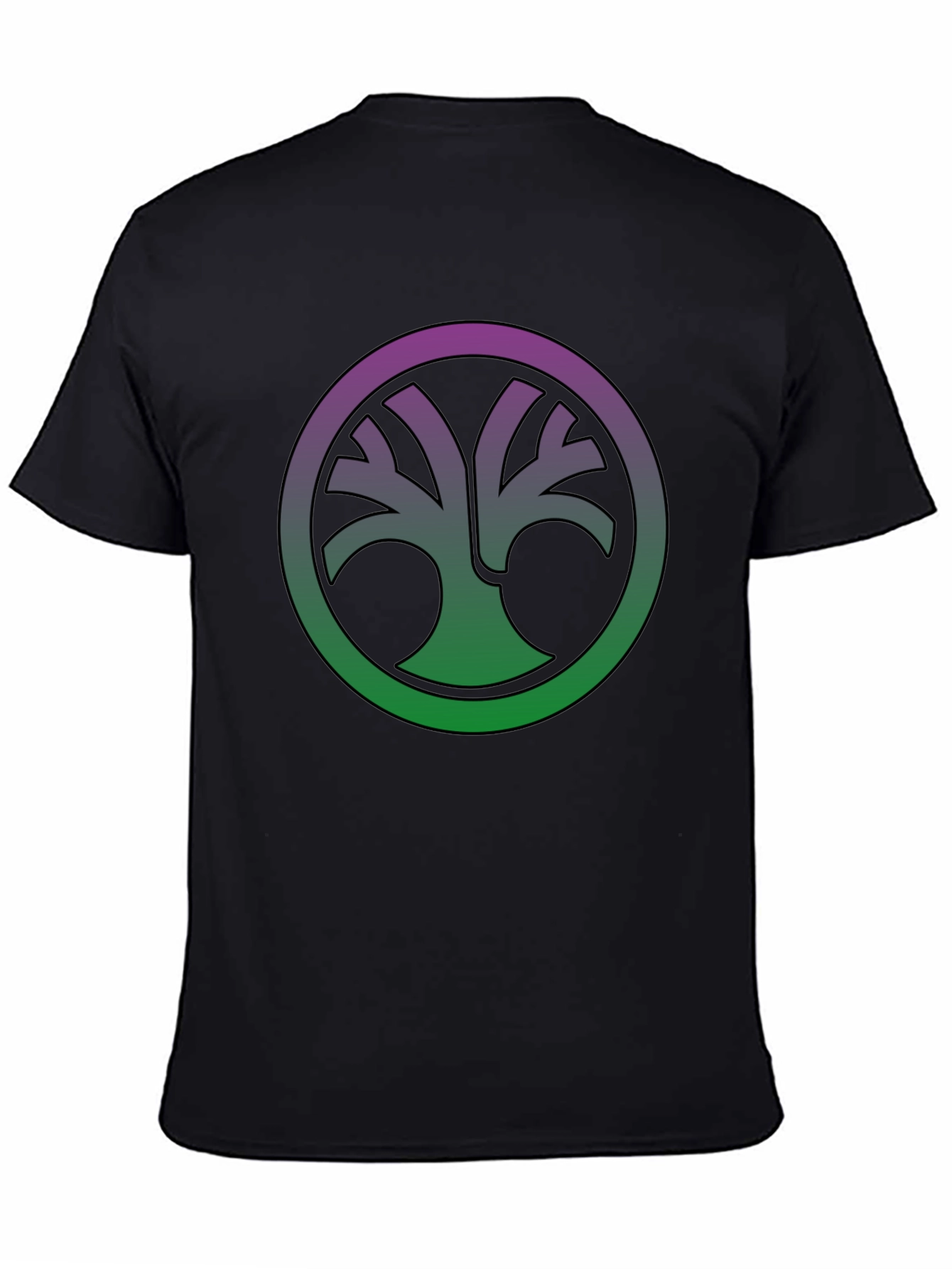 Nature Circle Tee - Gradient Tree of Life Shirt