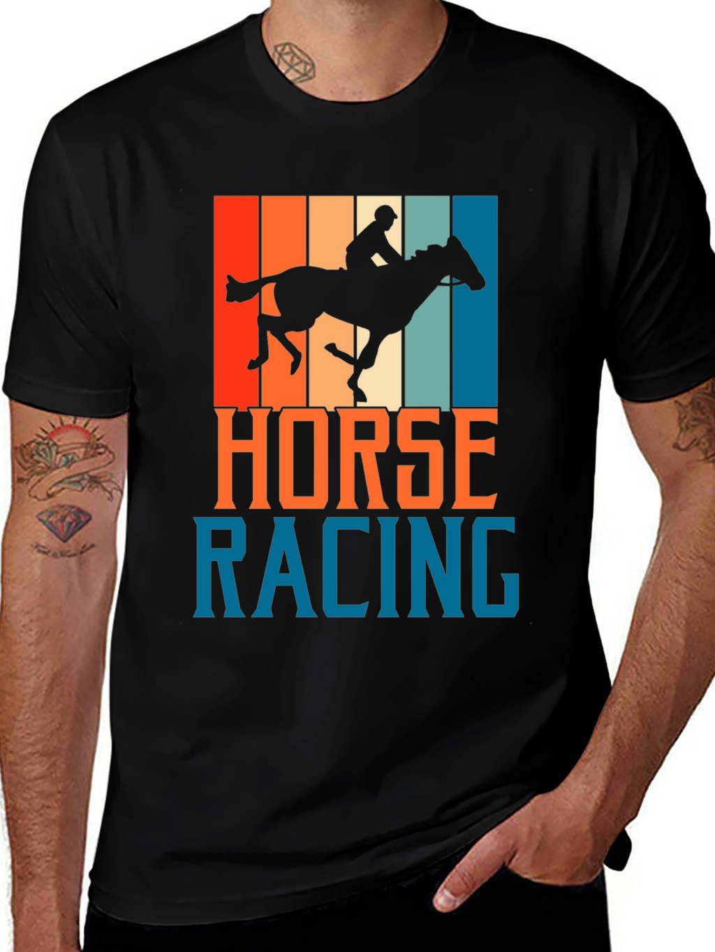 Horse Racing Retro Graphic Tee