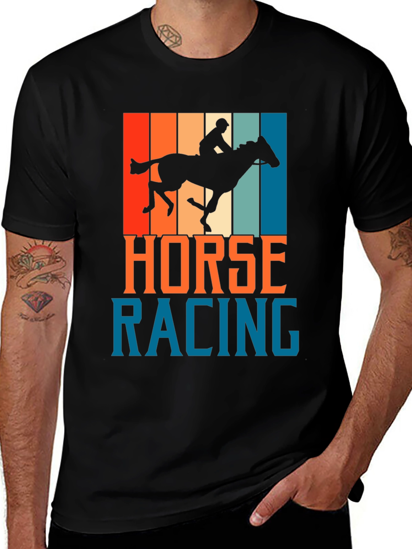 Horse Racing Retro Graphic Tee