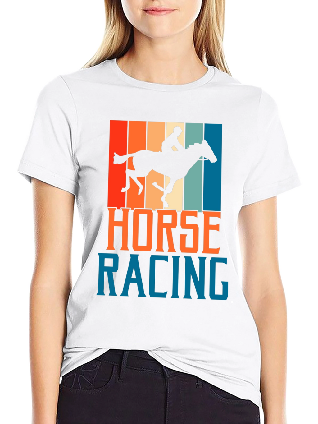 Horse Racing Retro Graphic Tee