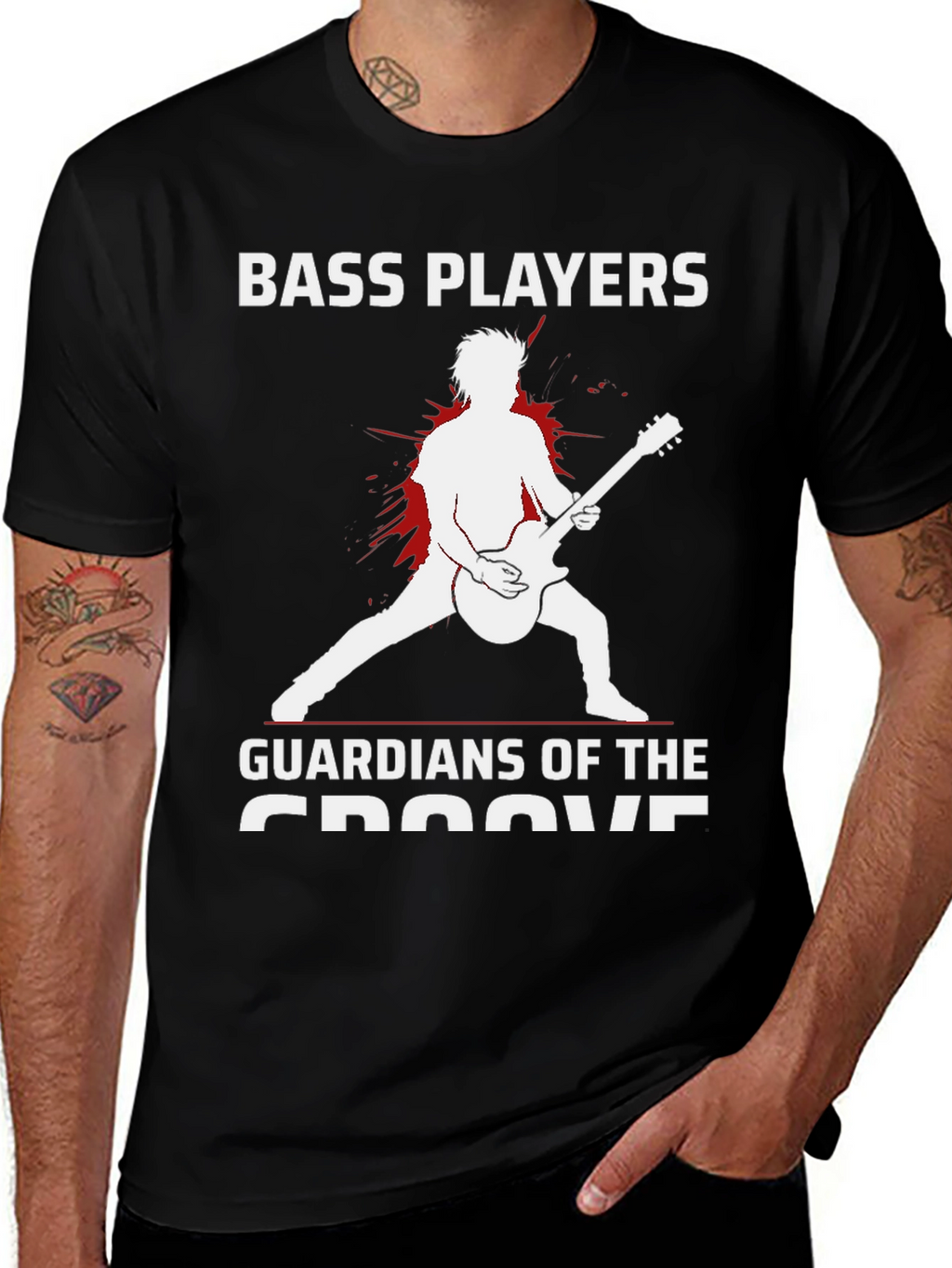 Bass Players Guardians of the Groove T-Shirt