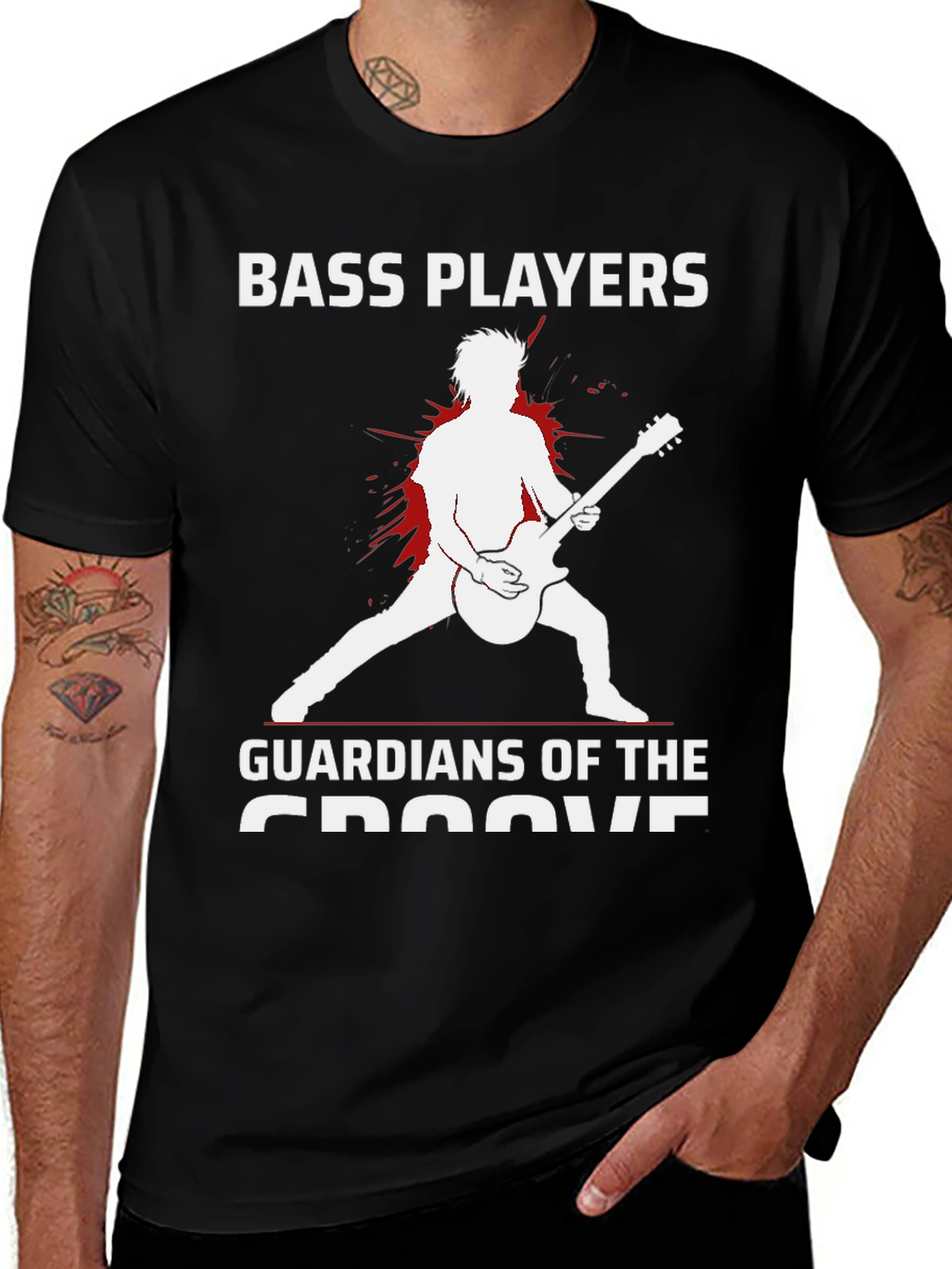 Bass Players Guardians of the Groove T-Shirt