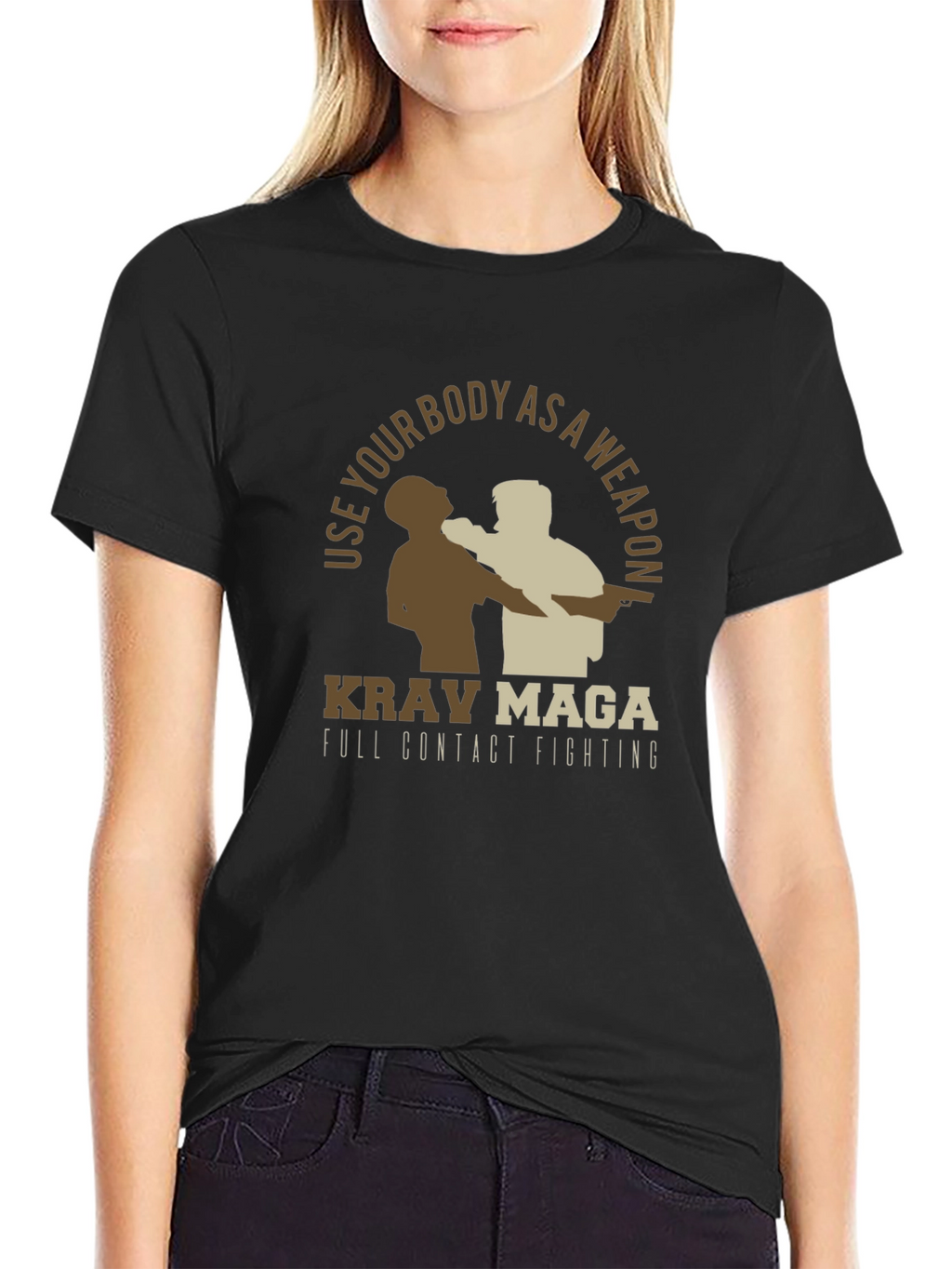 Krav Maga Full Contact Fighting Graphic Tee