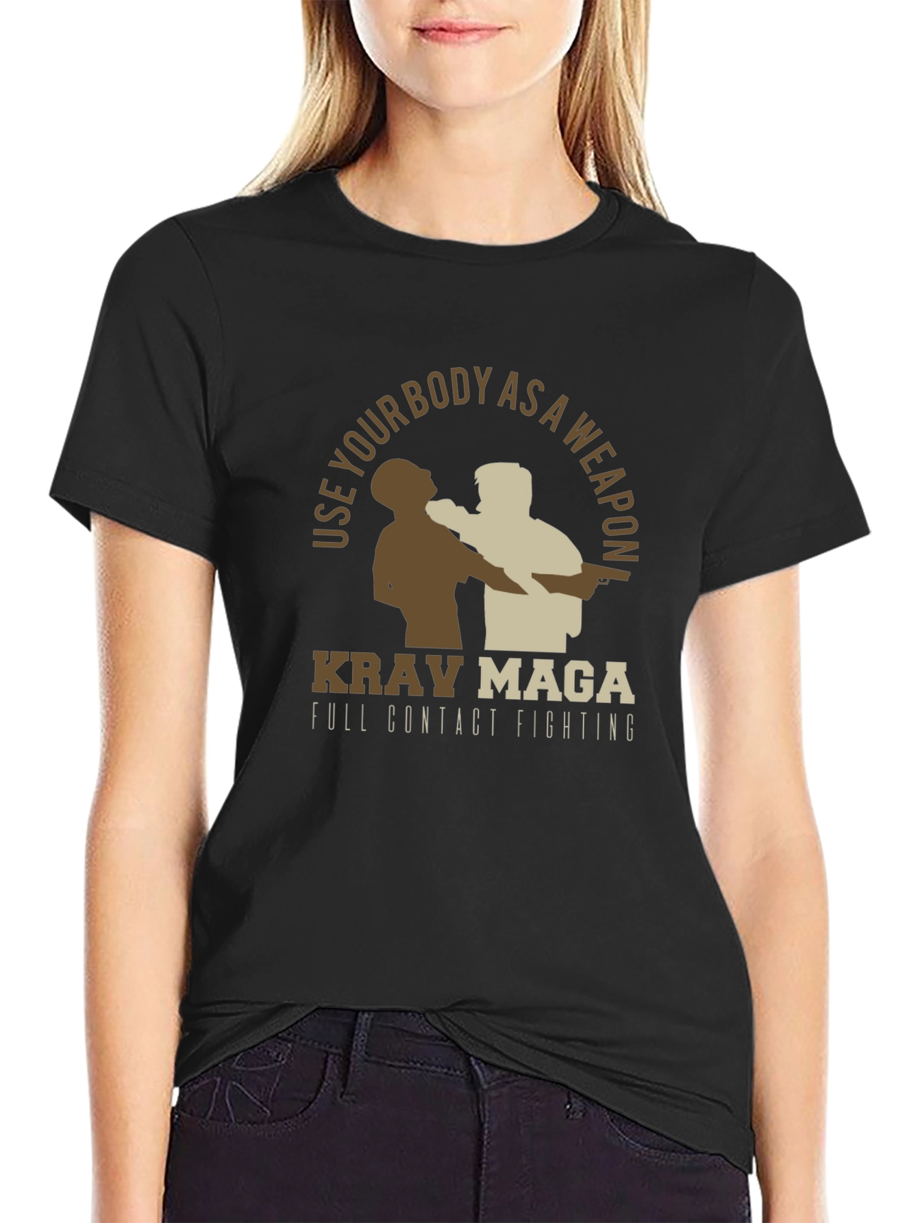 Krav Maga Full Contact Fighting Graphic Tee