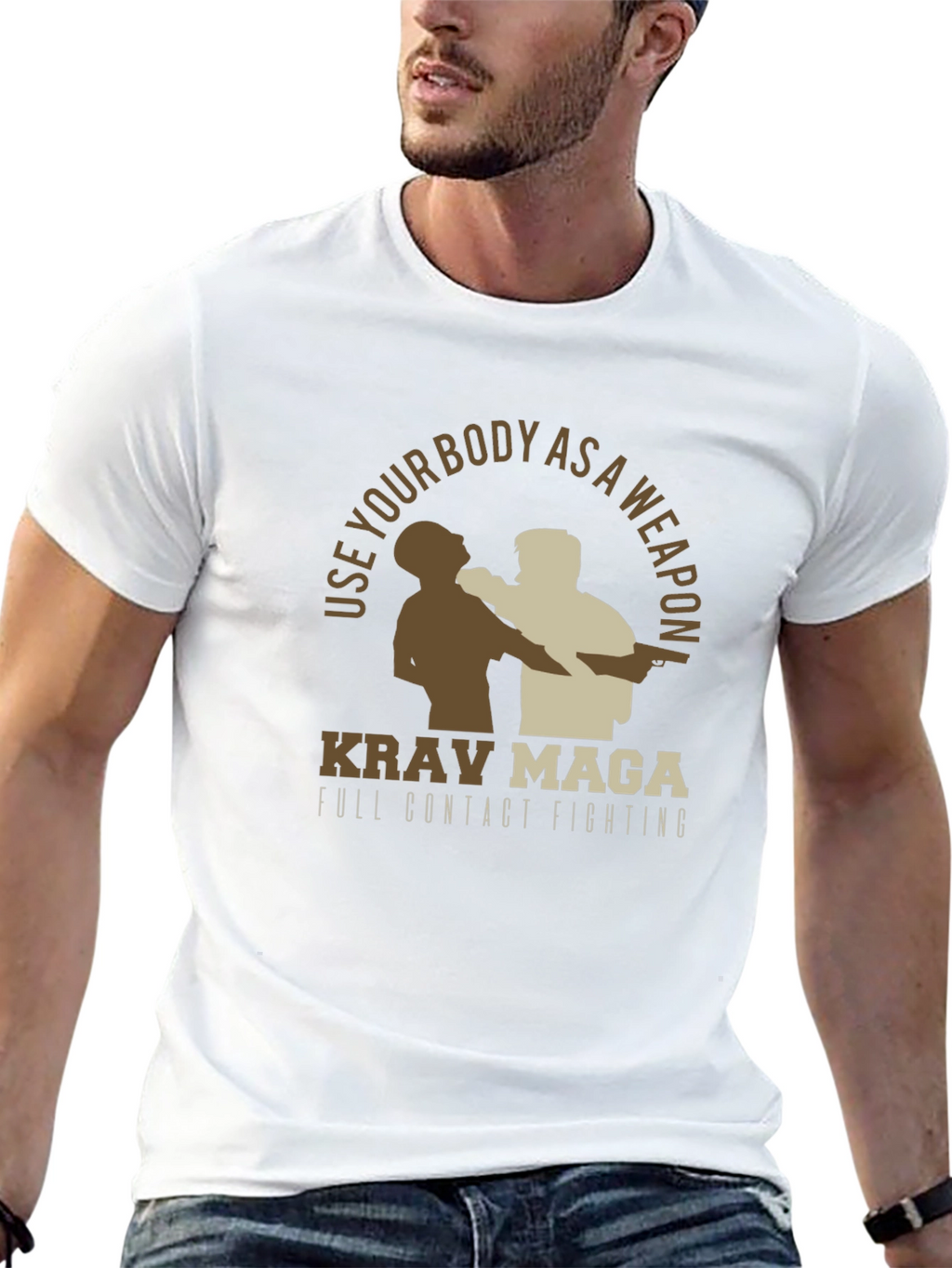 Krav Maga Full Contact Fighting Graphic Tee