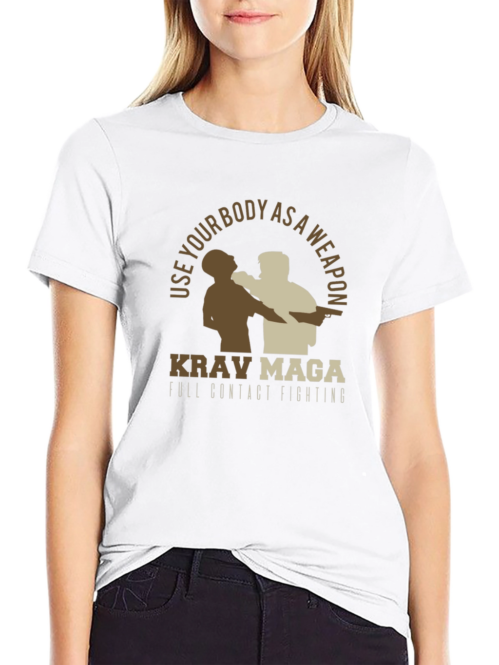 Krav Maga Full Contact Fighting Graphic Tee