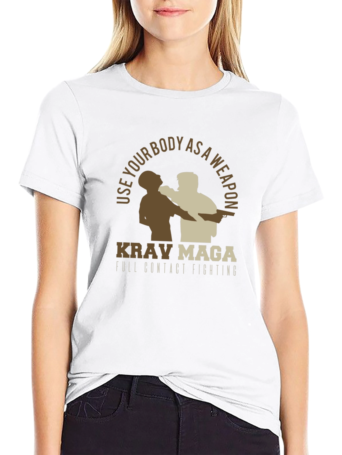 Krav Maga Full Contact Fighting Graphic Tee