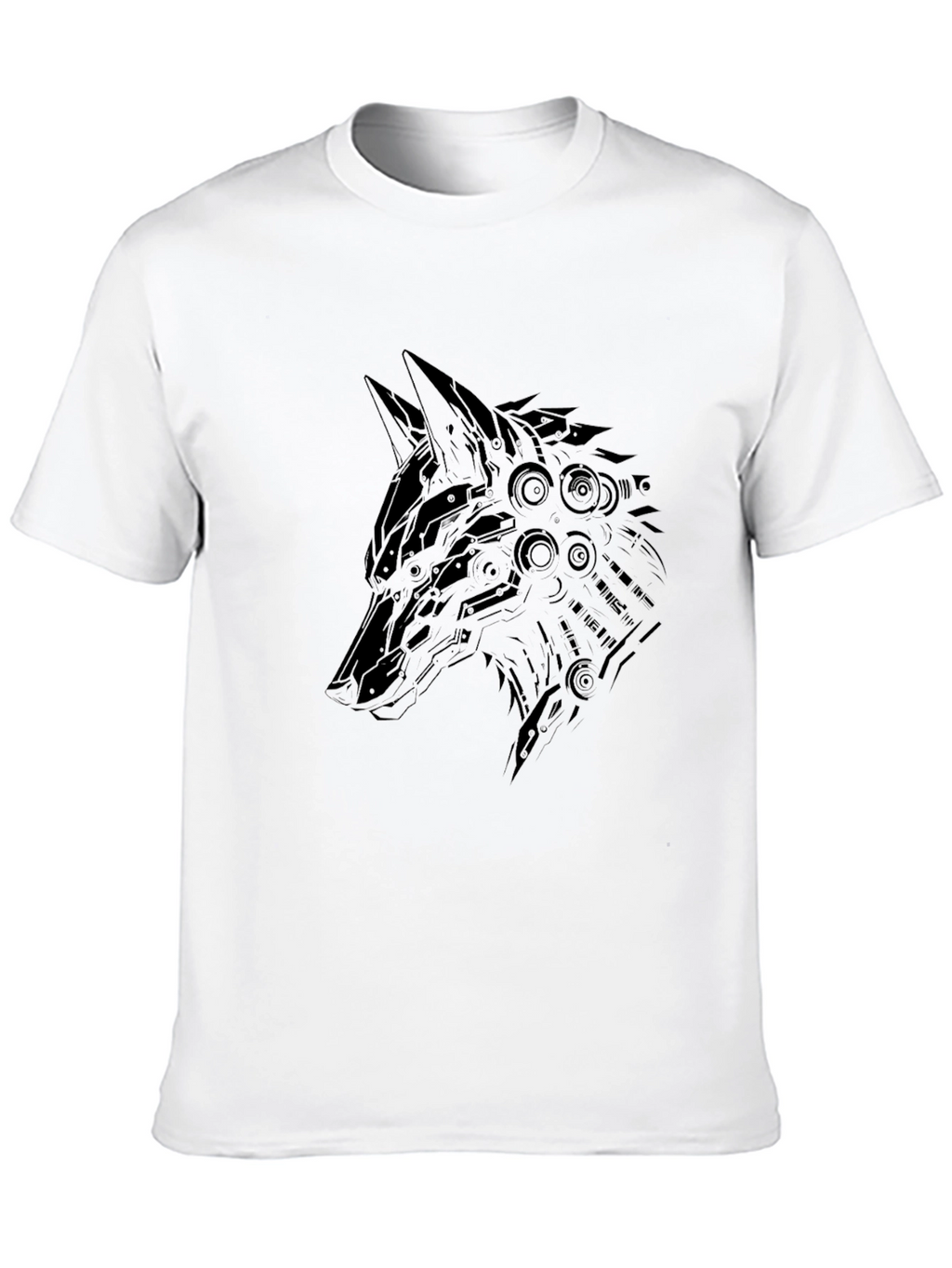 Black Wolf Graphic Tee - Modern Style