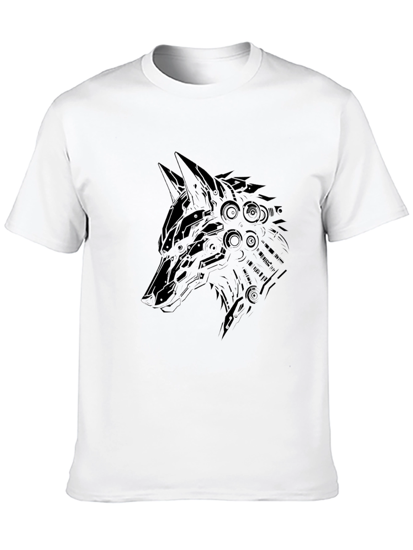 Black Wolf Graphic Tee - Modern Style