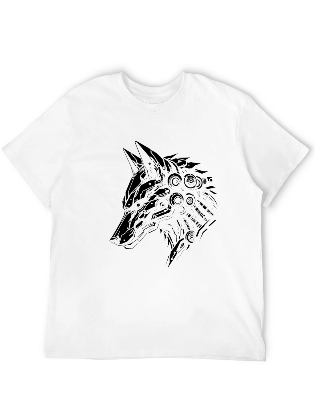 Black Wolf Graphic Tee - Modern Style