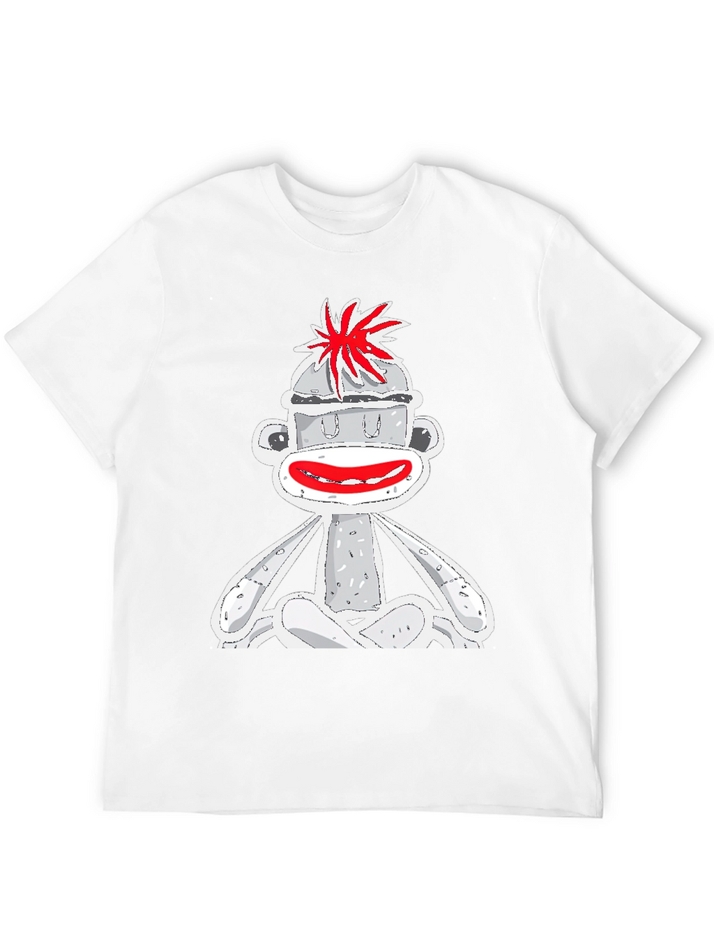 Sock Monkey Graphic Tee - Quirky Design
