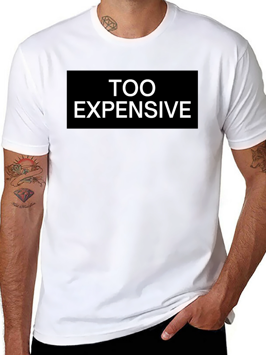 Too Expensive Graphic Tee - Black T-Shirt