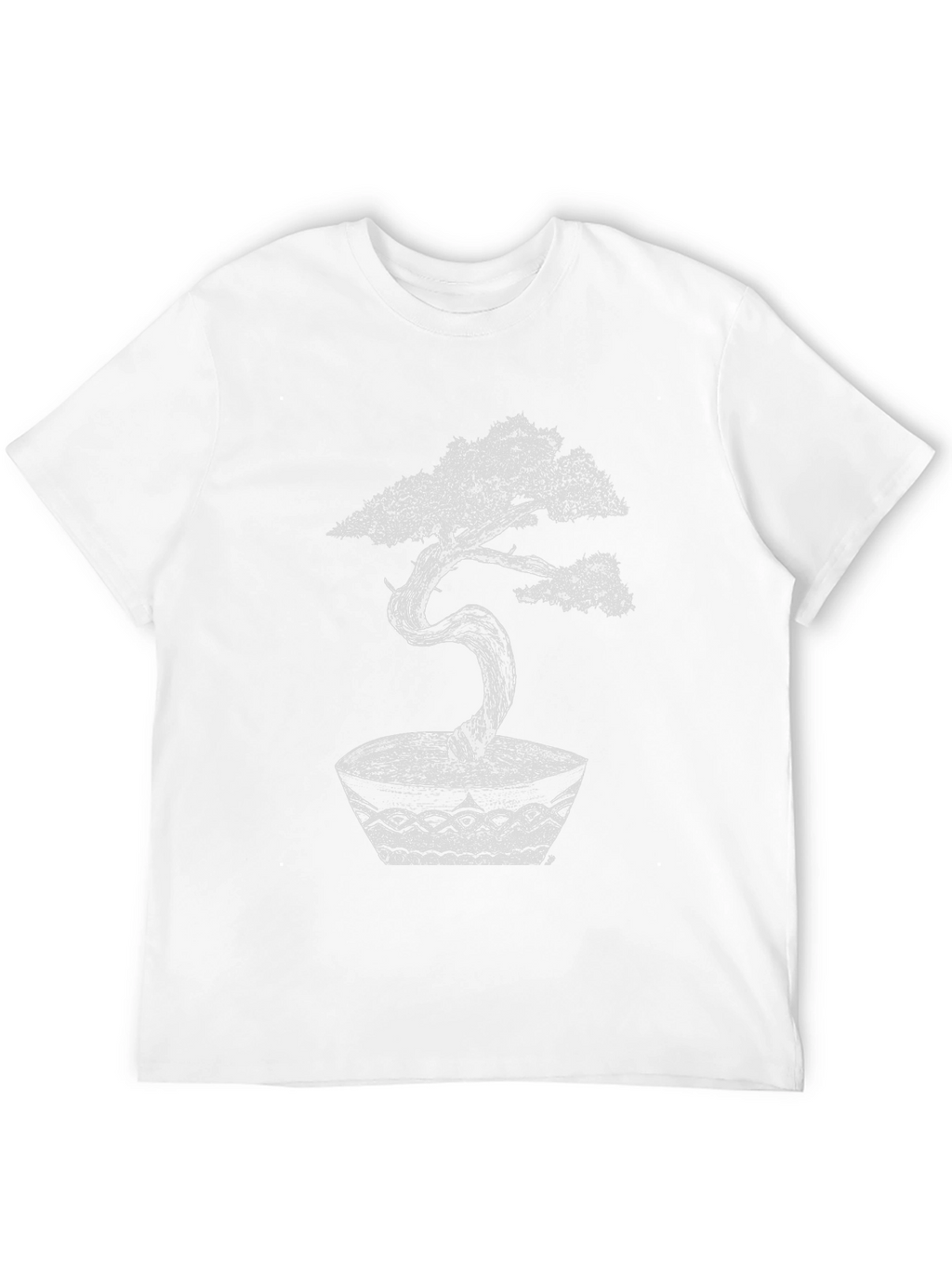 Bonsai Tree Graphic Tee - Artistic Black T-Shirt
