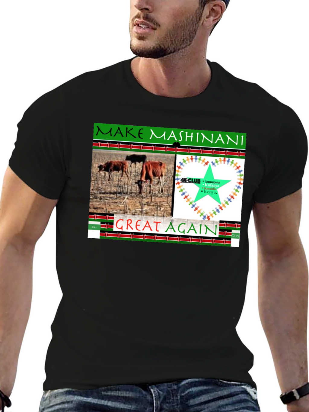 Make Mashinani Great Again Graphic Tee