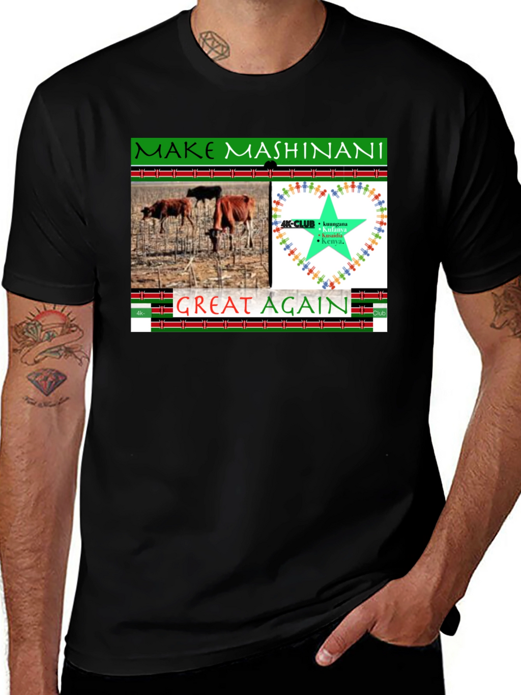 Make Mashinani Great Again Graphic Tee