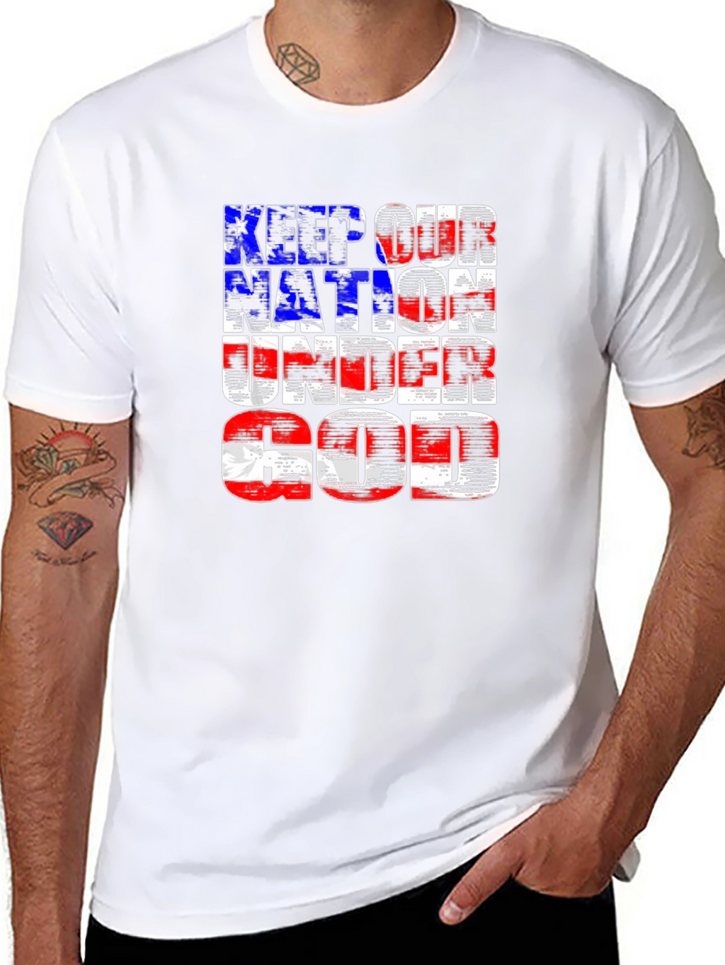 Keep Our Nation Under God Patriotic T-Shirt