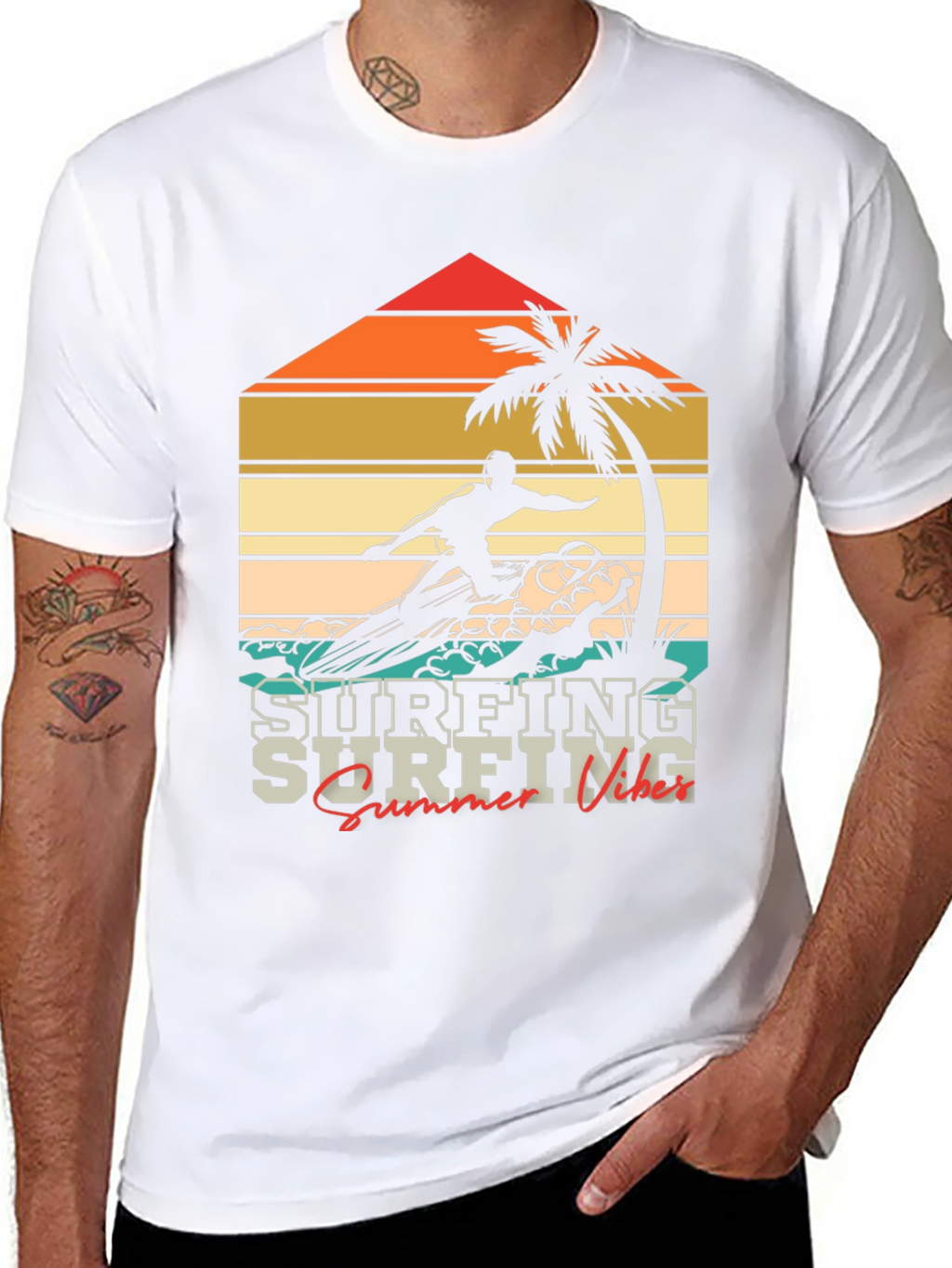 Retro Surfing Vibes T-Shirt
