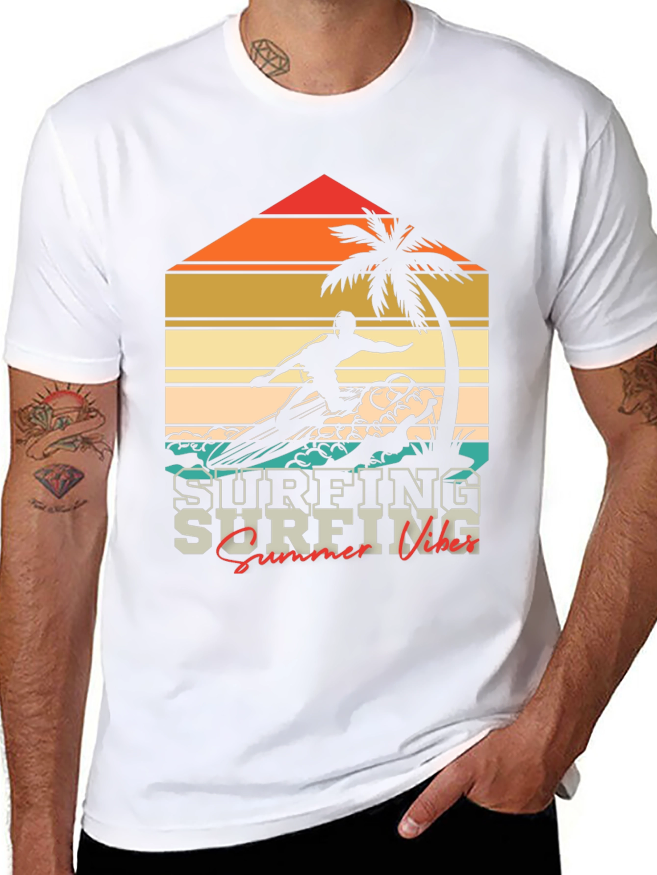 Retro Surfing Vibes T-Shirt