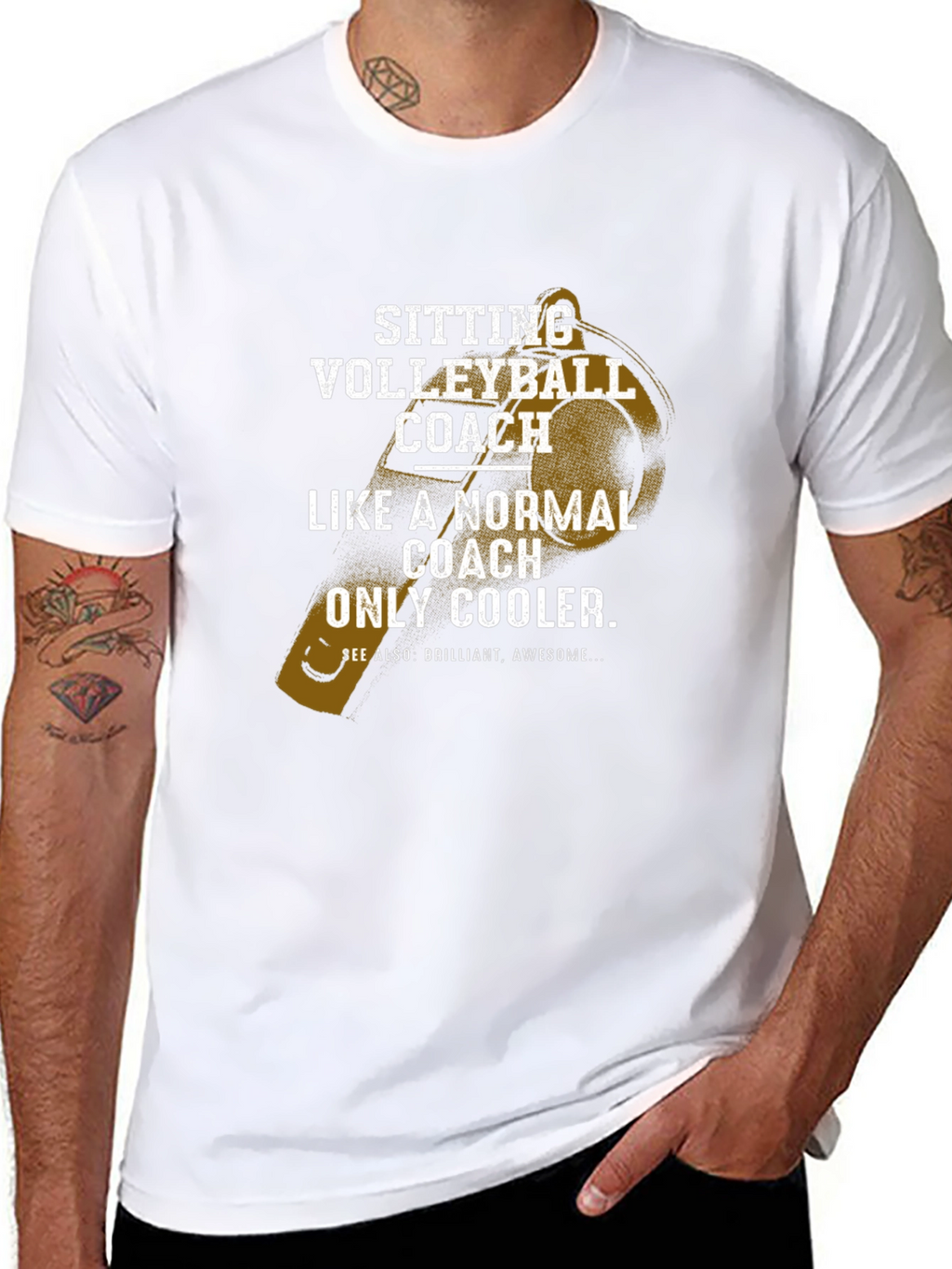 Sitting Volleyball Coach T-Shirt