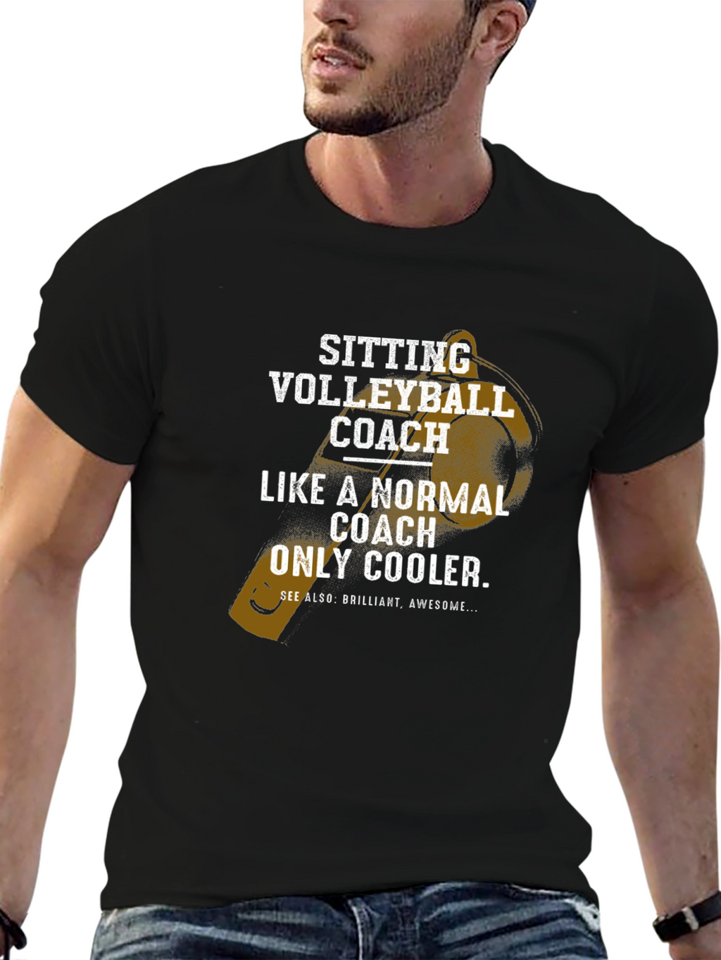 Sitting Volleyball Coach T-Shirt