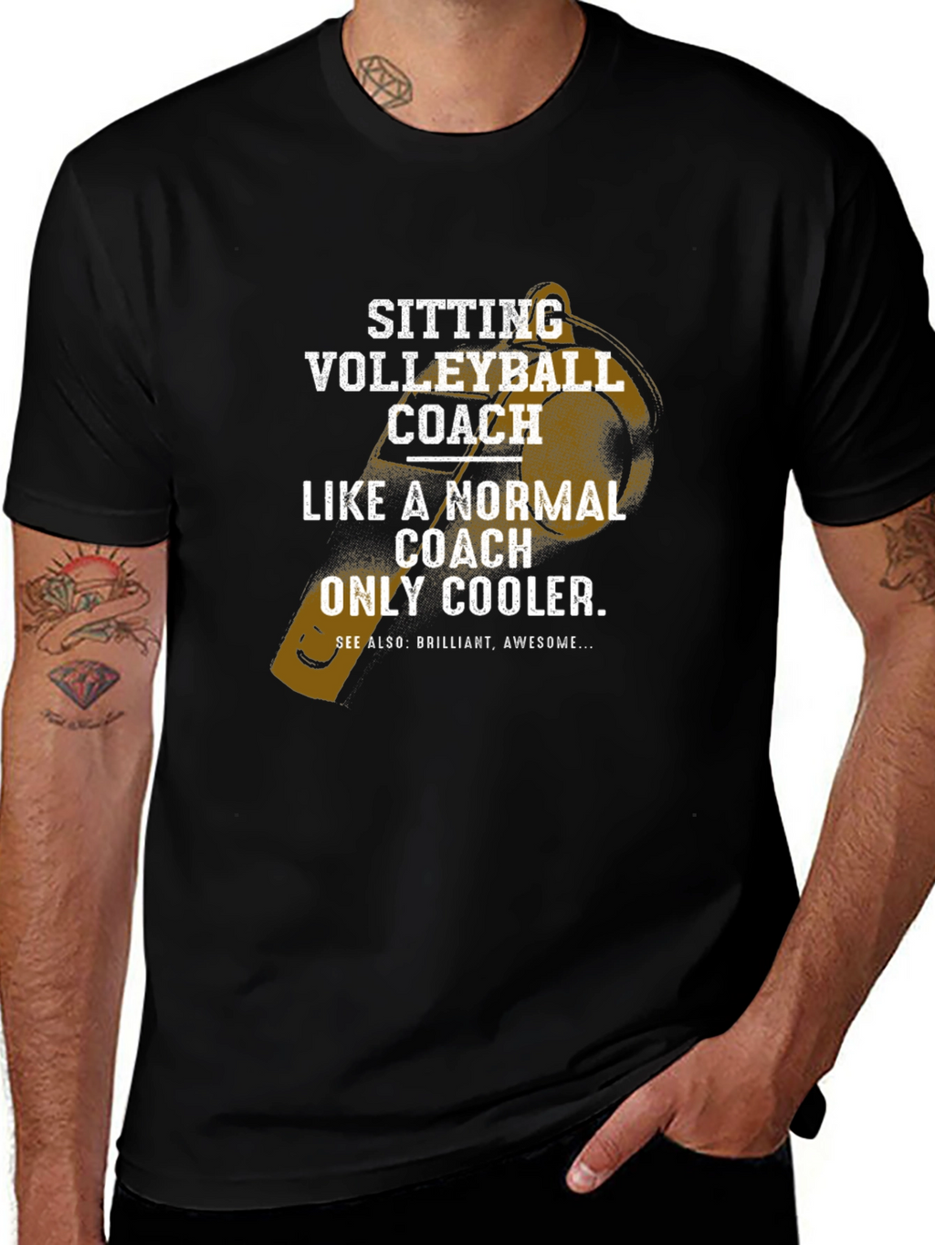 Sitting Volleyball Coach T-Shirt