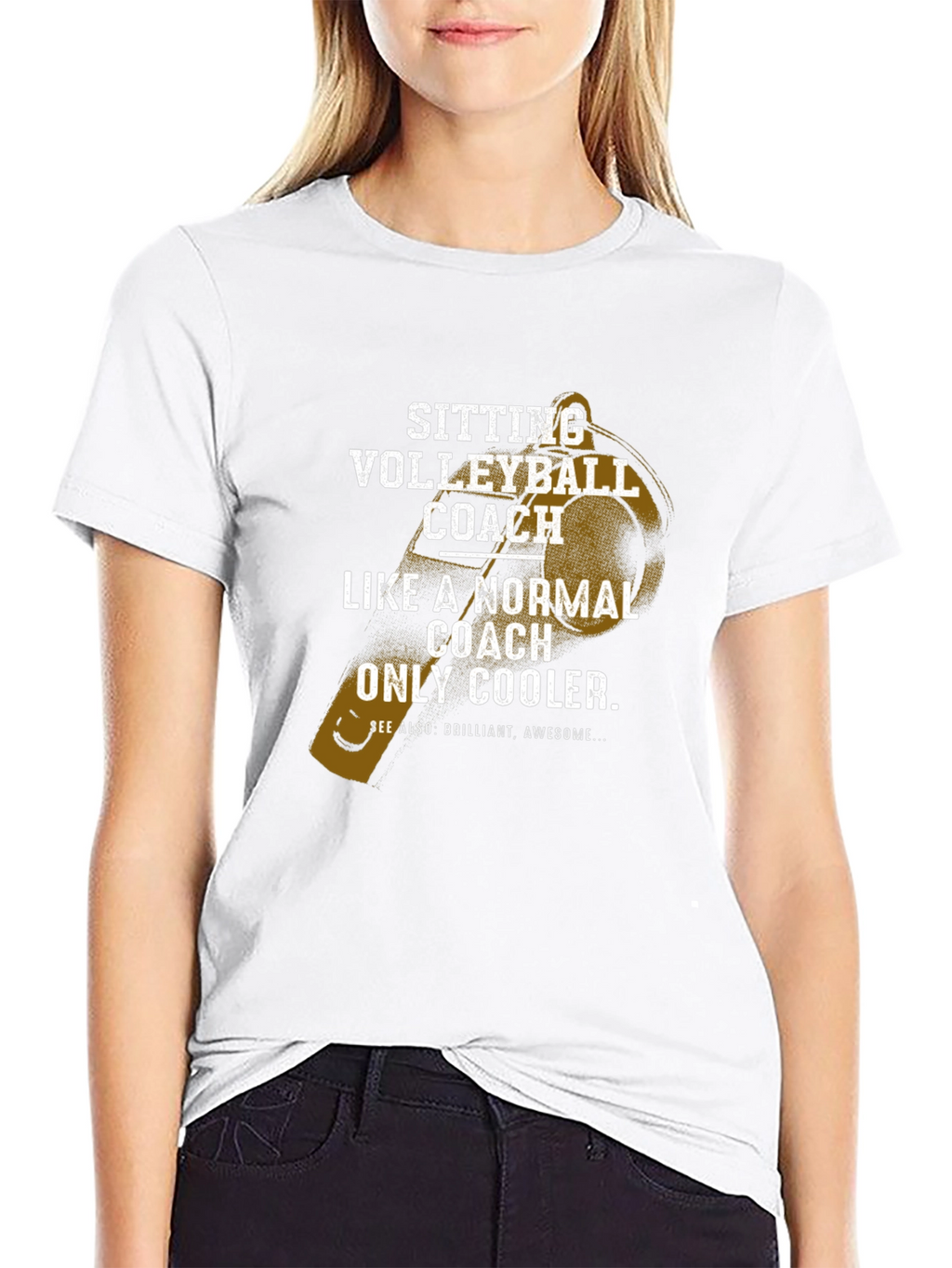 Sitting Volleyball Coach T-Shirt