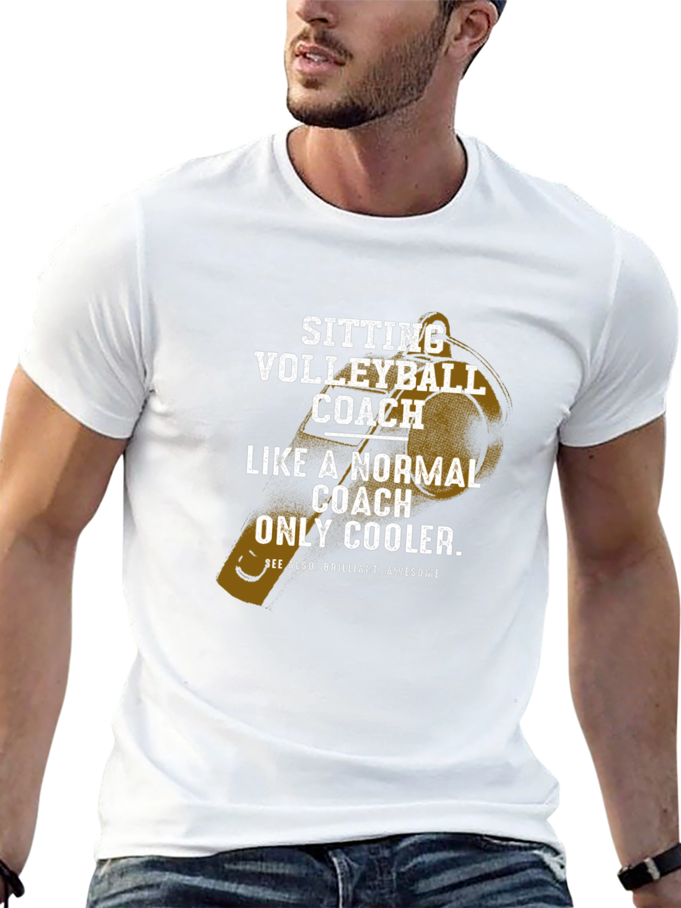 Sitting Volleyball Coach T-Shirt
