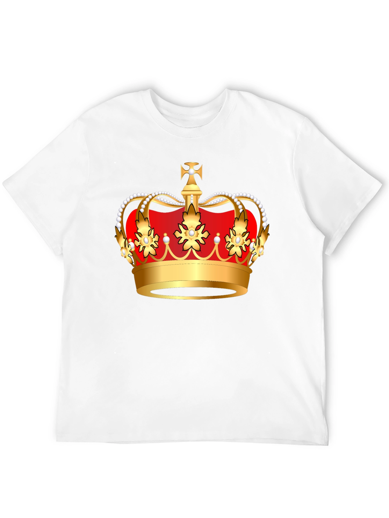 Royal Crown Graphic T-Shirt - Black Cotton Tee
