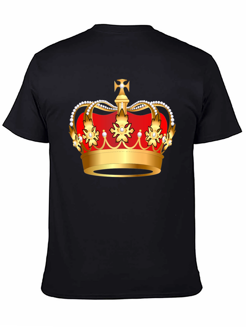 Royal Crown Graphic T-Shirt - Black Cotton Tee