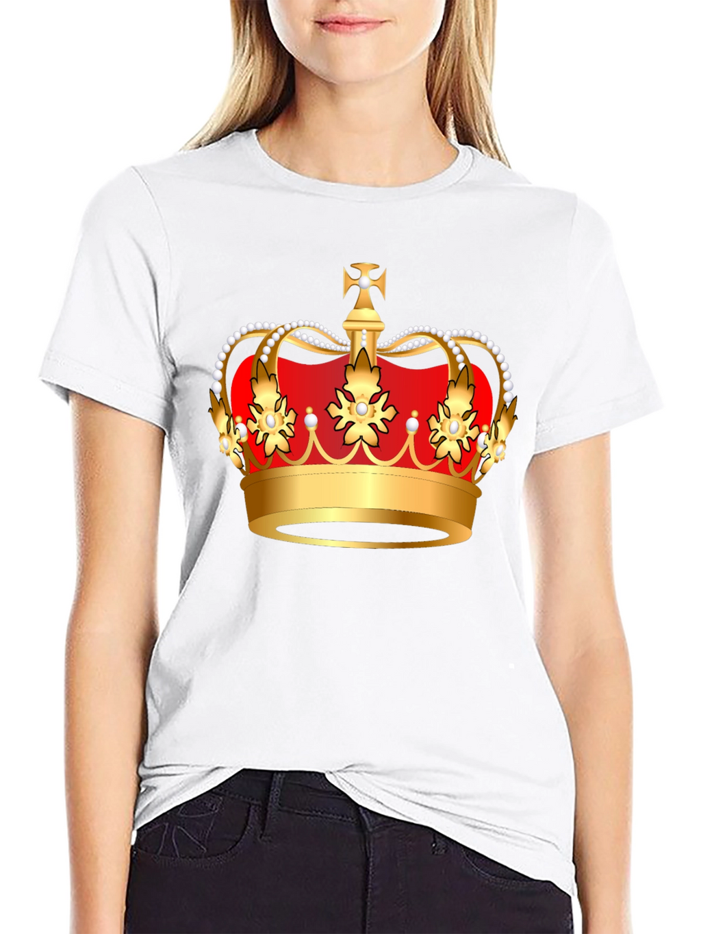 Royal Crown Graphic T-Shirt - Black Cotton Tee