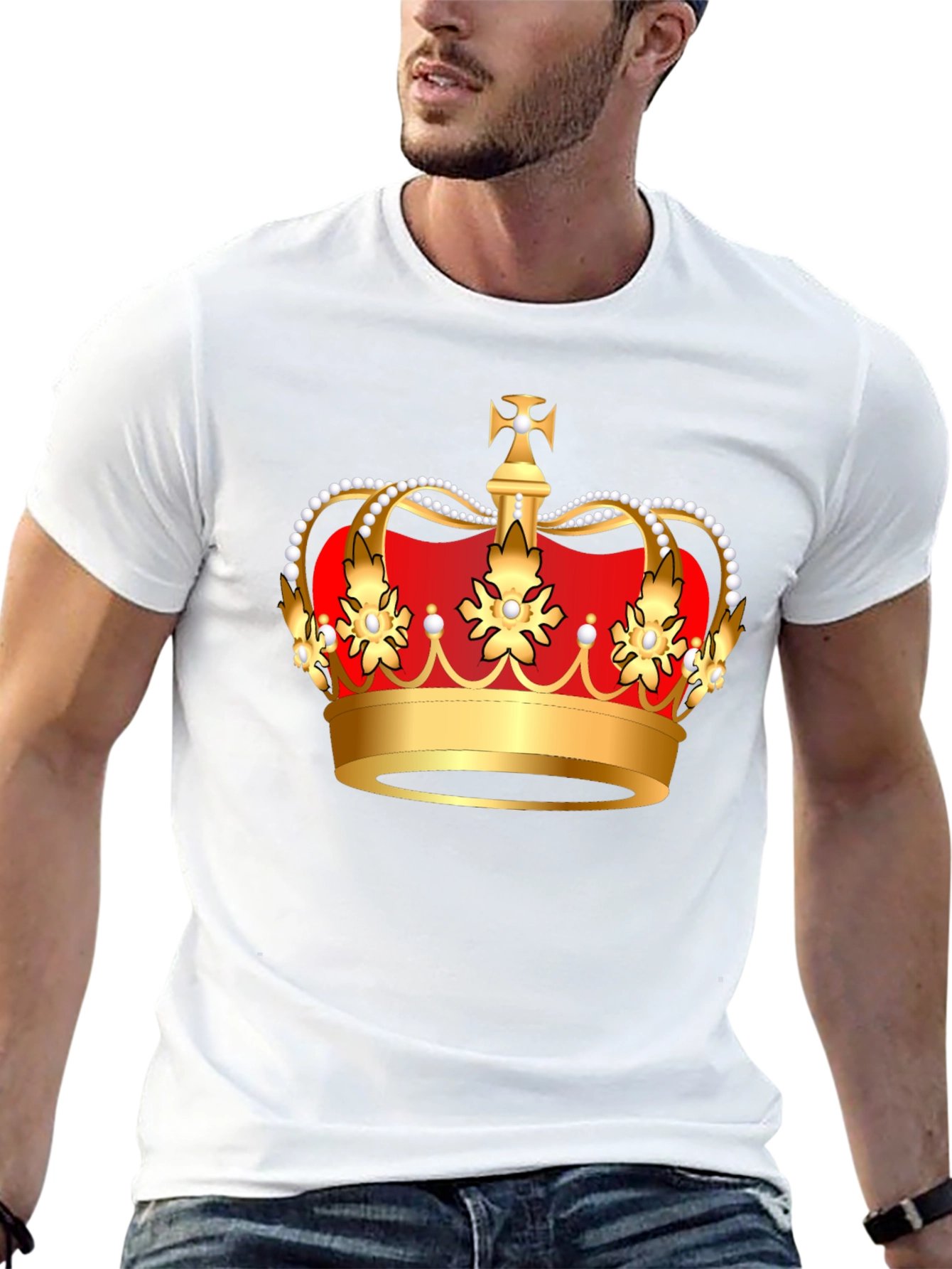 Royal Crown Graphic T-Shirt - Black Cotton Tee