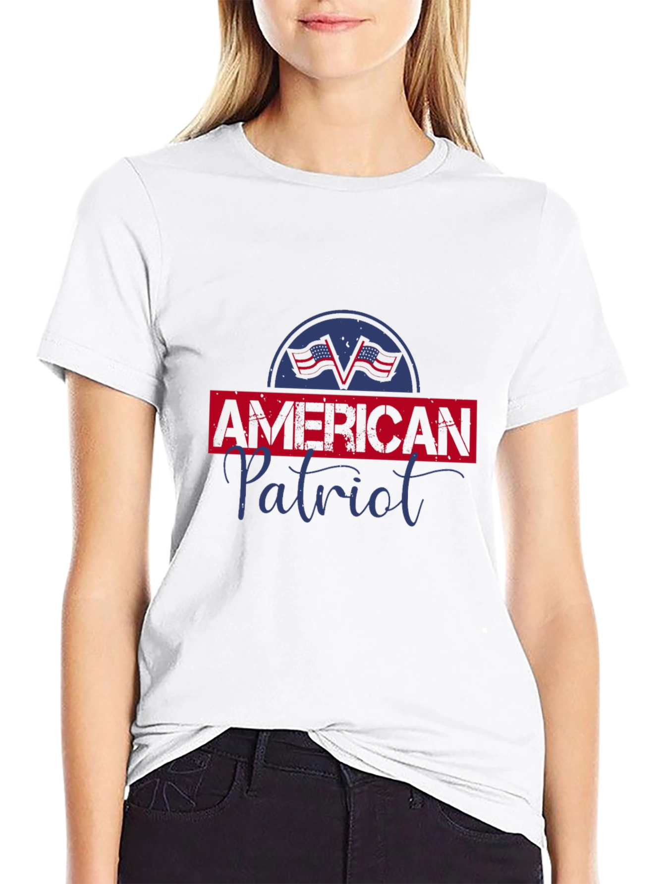 American Patriot Graphic Tee - Black