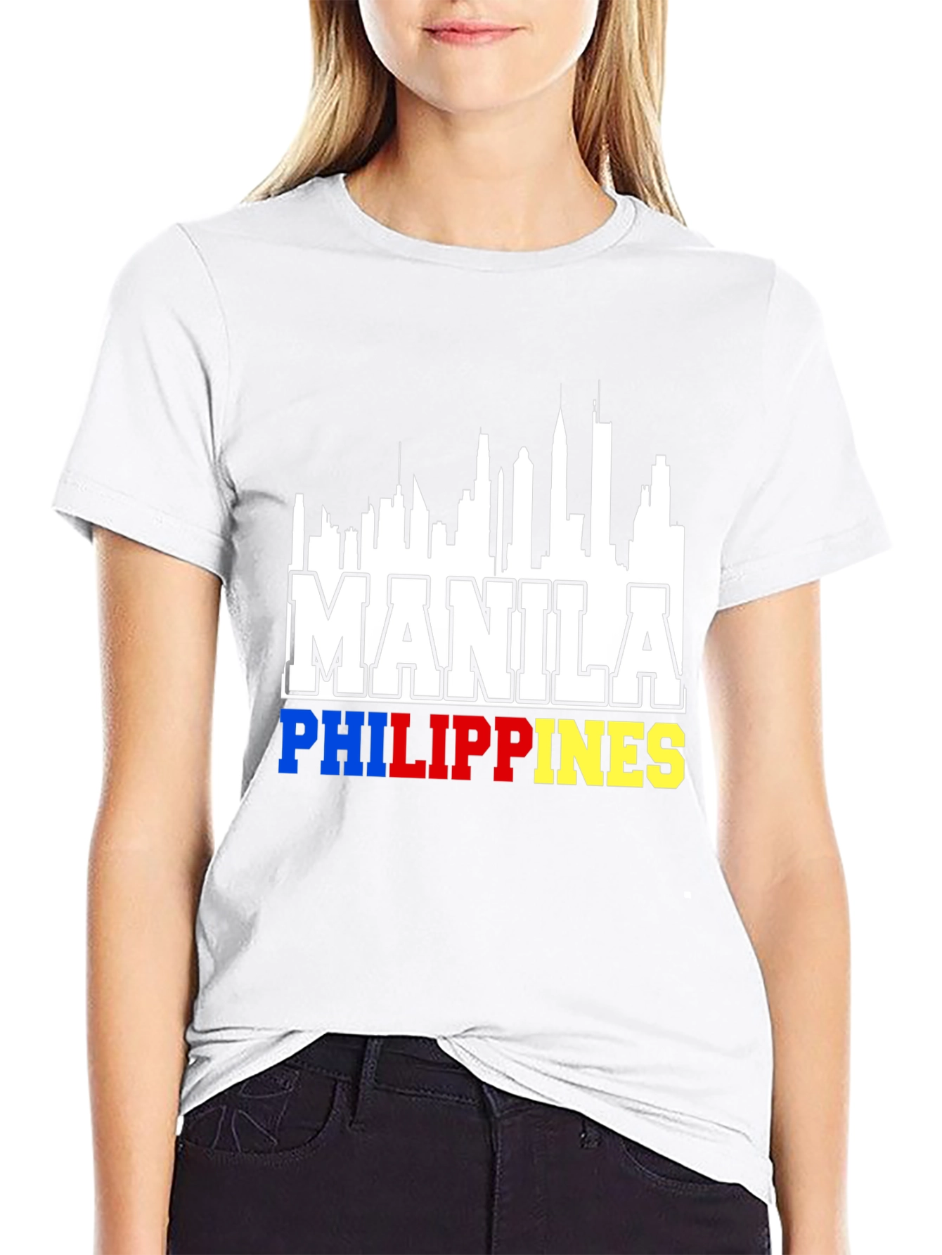 Manila Philippines Skyline T-Shirt