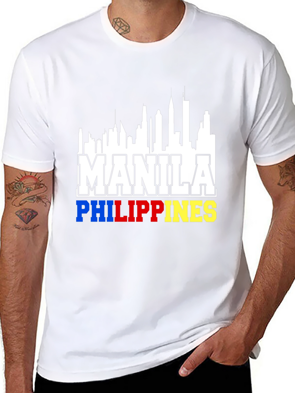 Manila Philippines Skyline T-Shirt