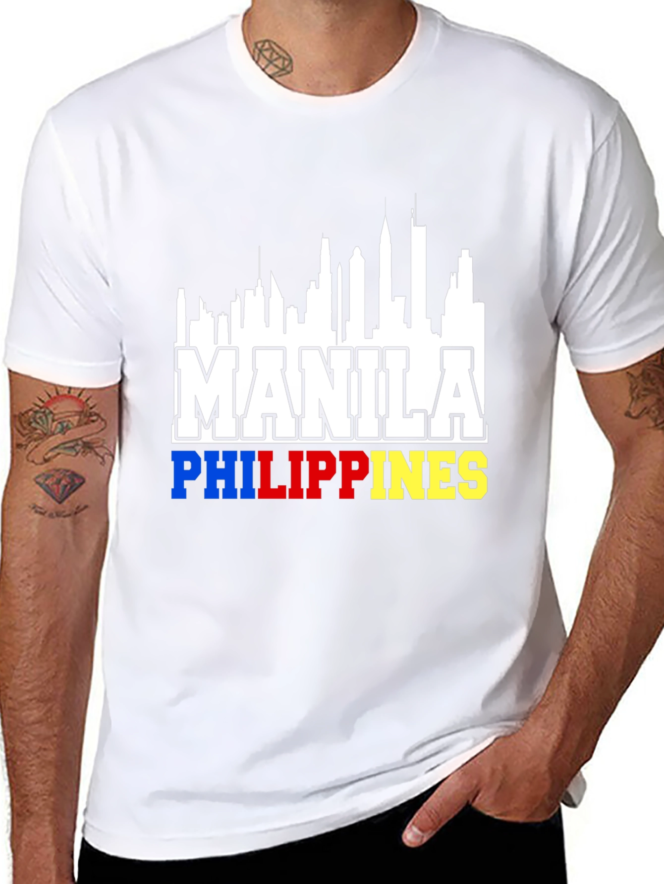 Manila Philippines Skyline T-Shirt