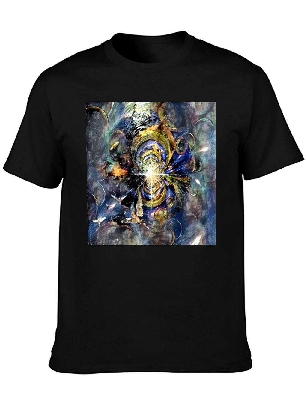 Abstract Art Tee - Black Graphic T-Shirt