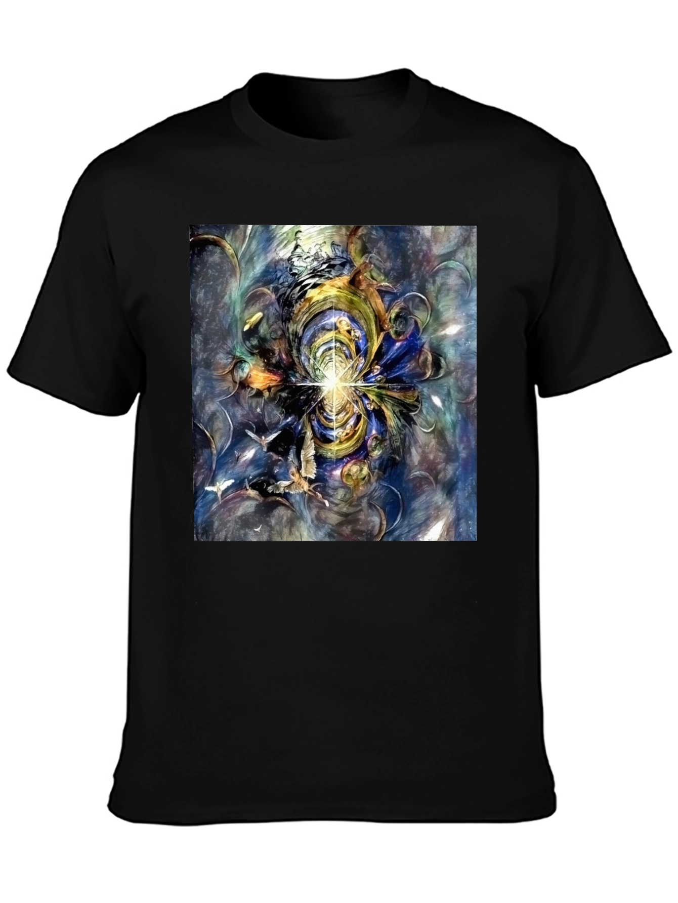 Abstract Art Tee - Black Graphic T-Shirt