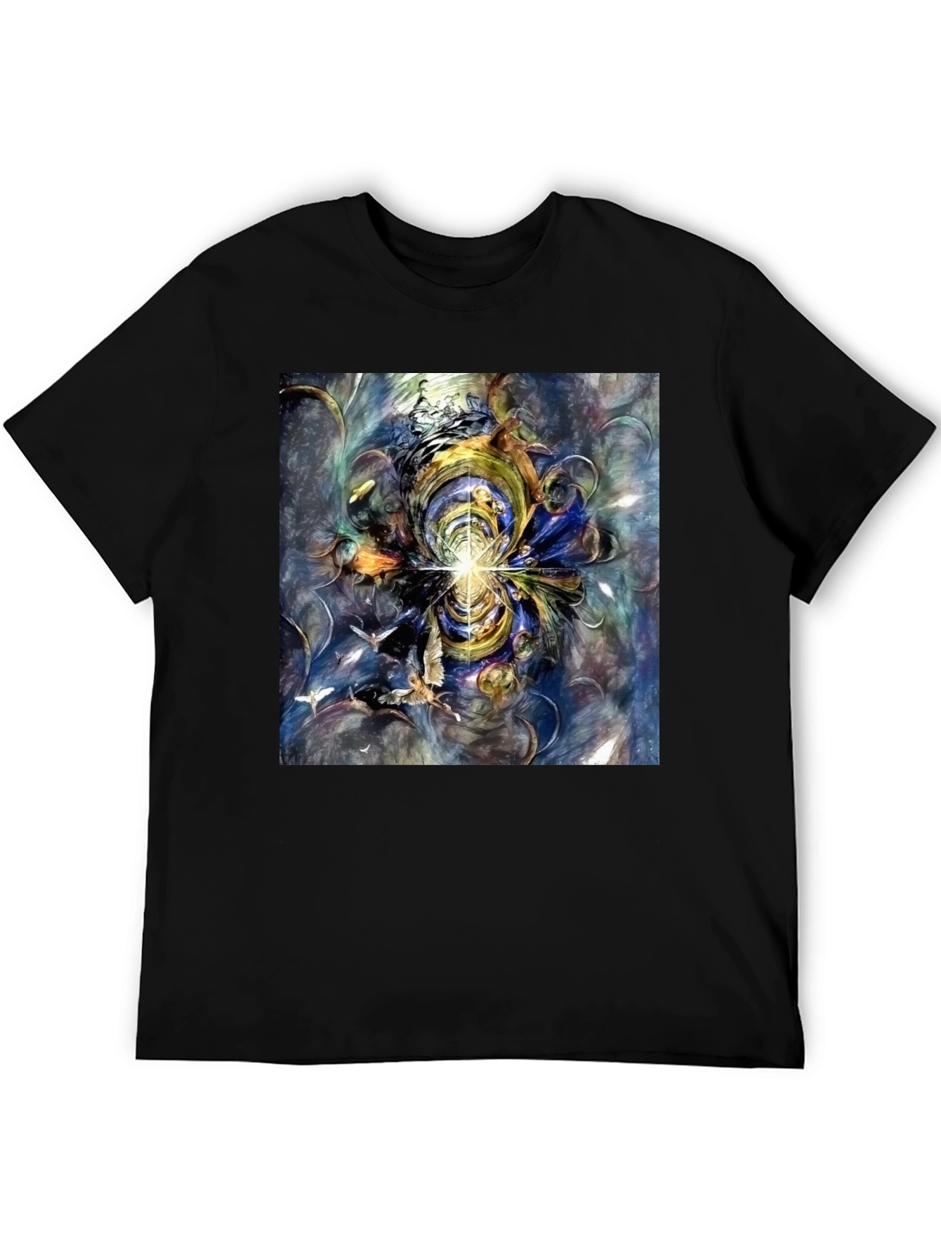 Abstract Art Tee - Black Graphic T-Shirt