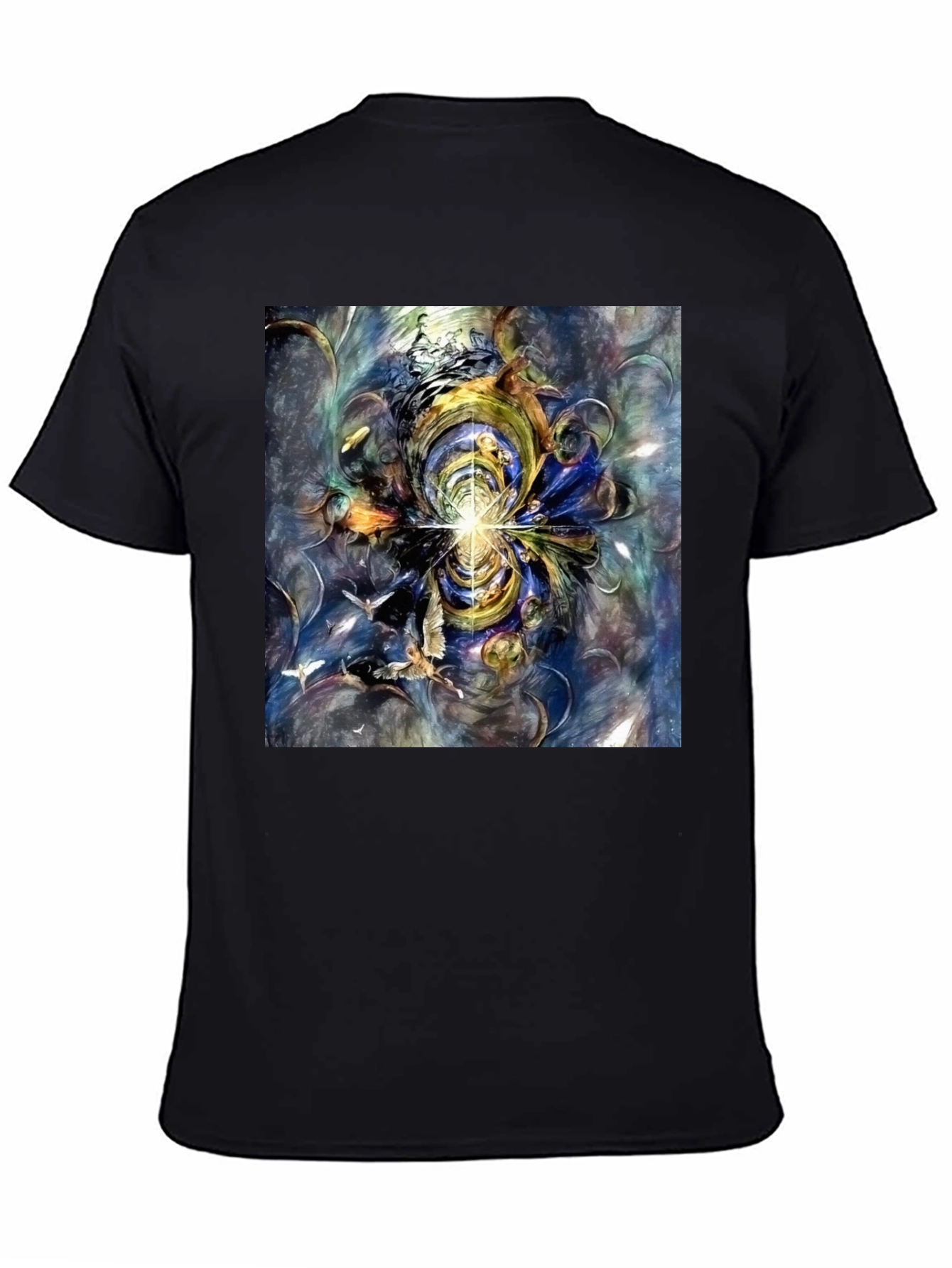 Abstract Art Tee - Black Graphic T-Shirt