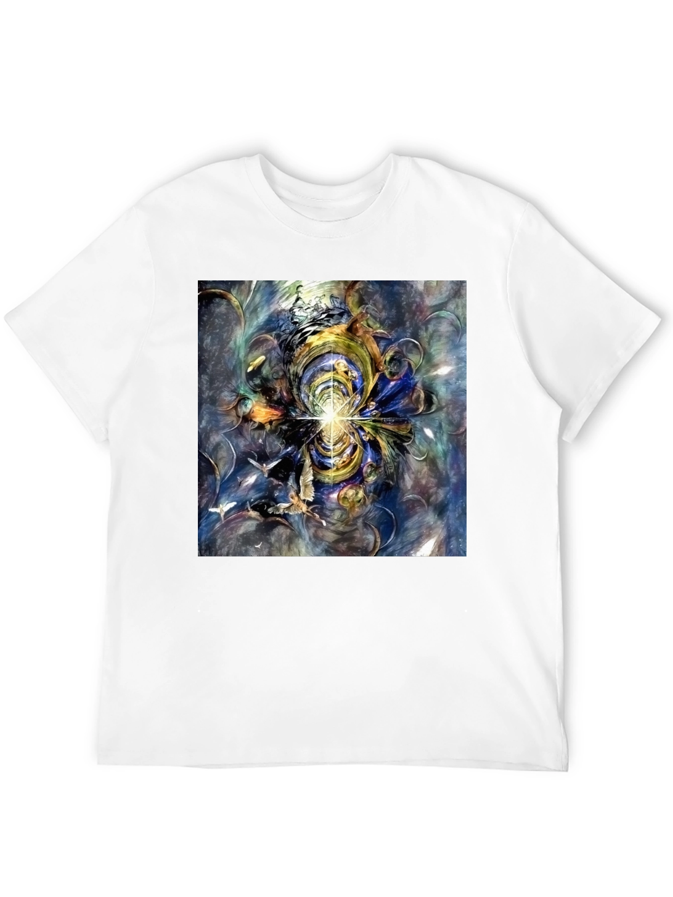 Abstract Art Tee - Black Graphic T-Shirt