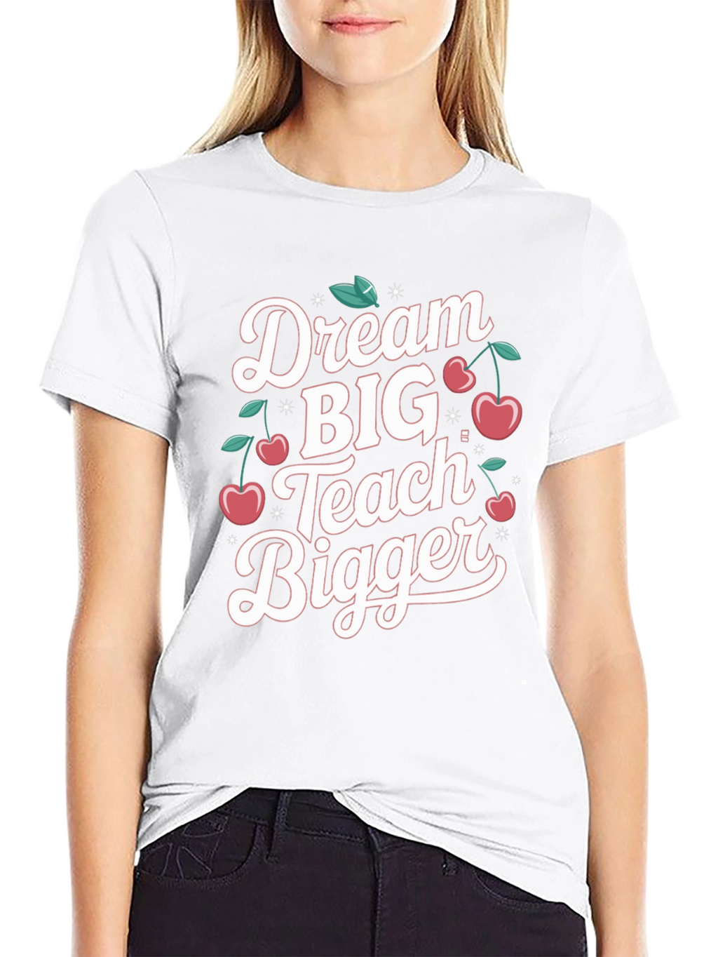 Dream Big Teach Bigger Black T-Shirt