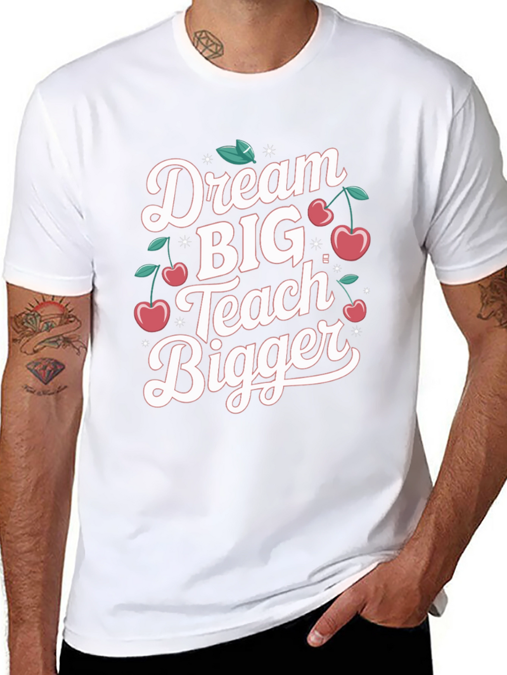 Dream Big Teach Bigger Black T-Shirt