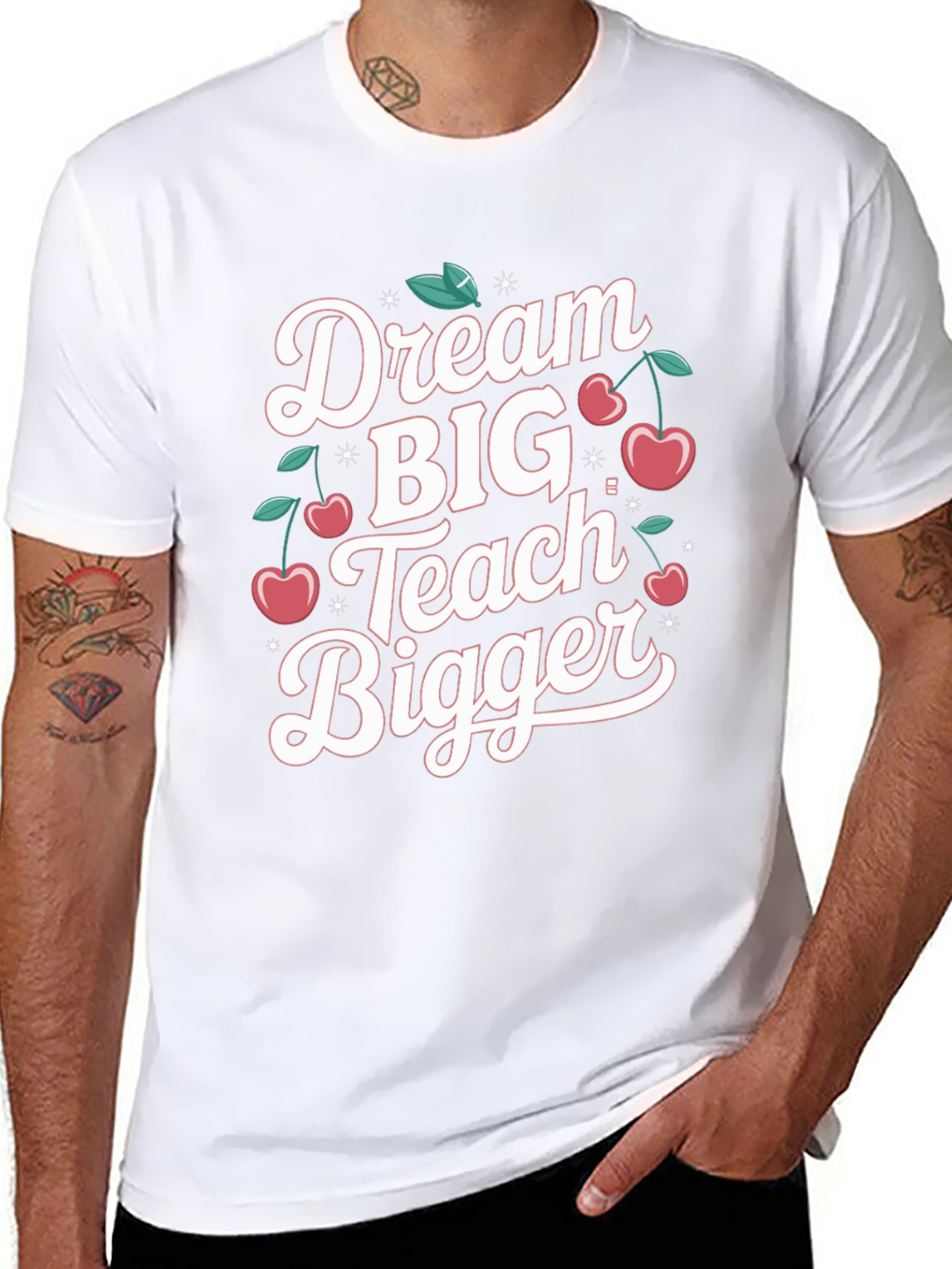 Dream Big Teach Bigger Black T-Shirt