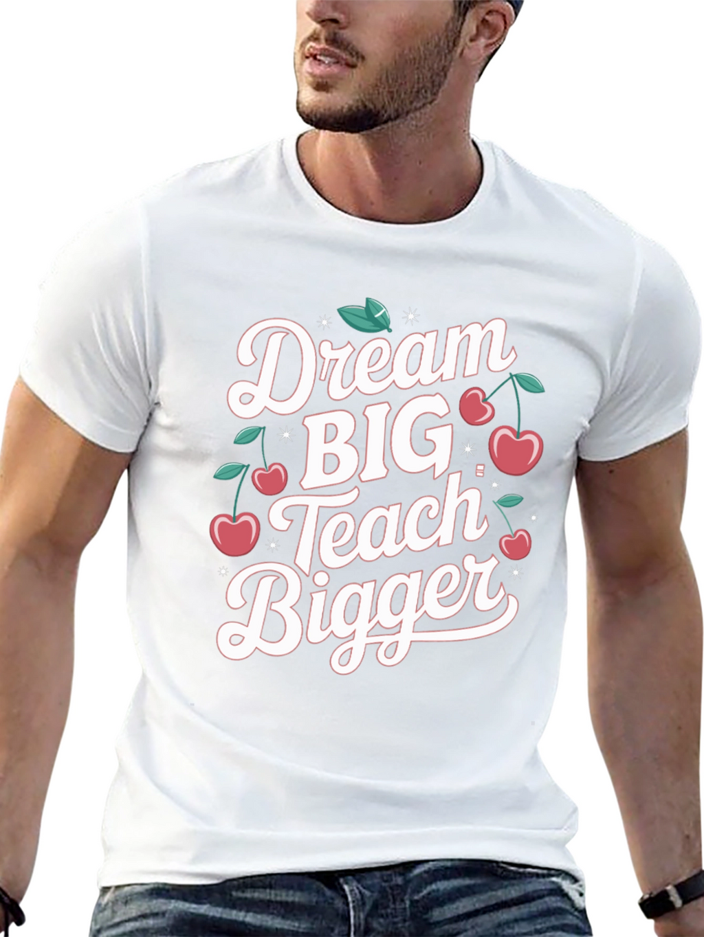 Dream Big Teach Bigger Black T-Shirt