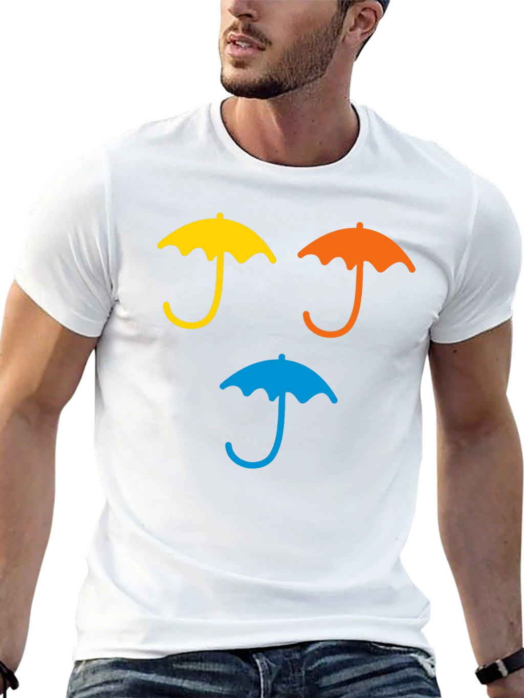 Umbrella Graphic T-Shirt - Casual Wear